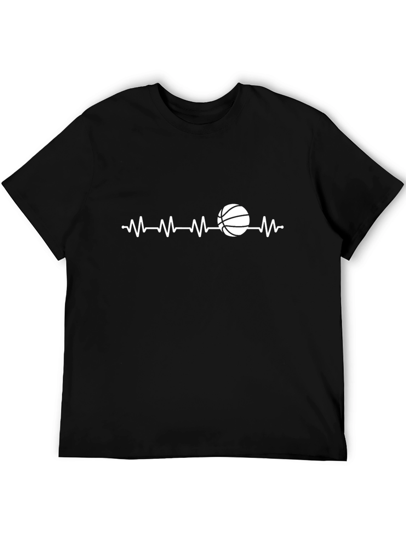Basketball Heartbeat Graphic T-Shirt