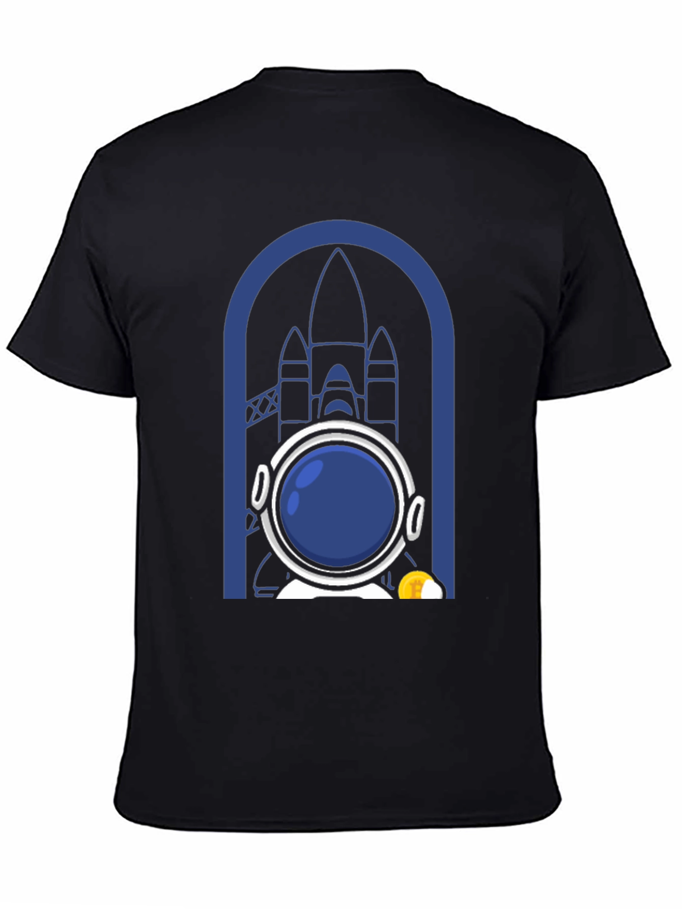 Astronaut & Rocket Graphic T-Shirt - Space Adventure Tee
