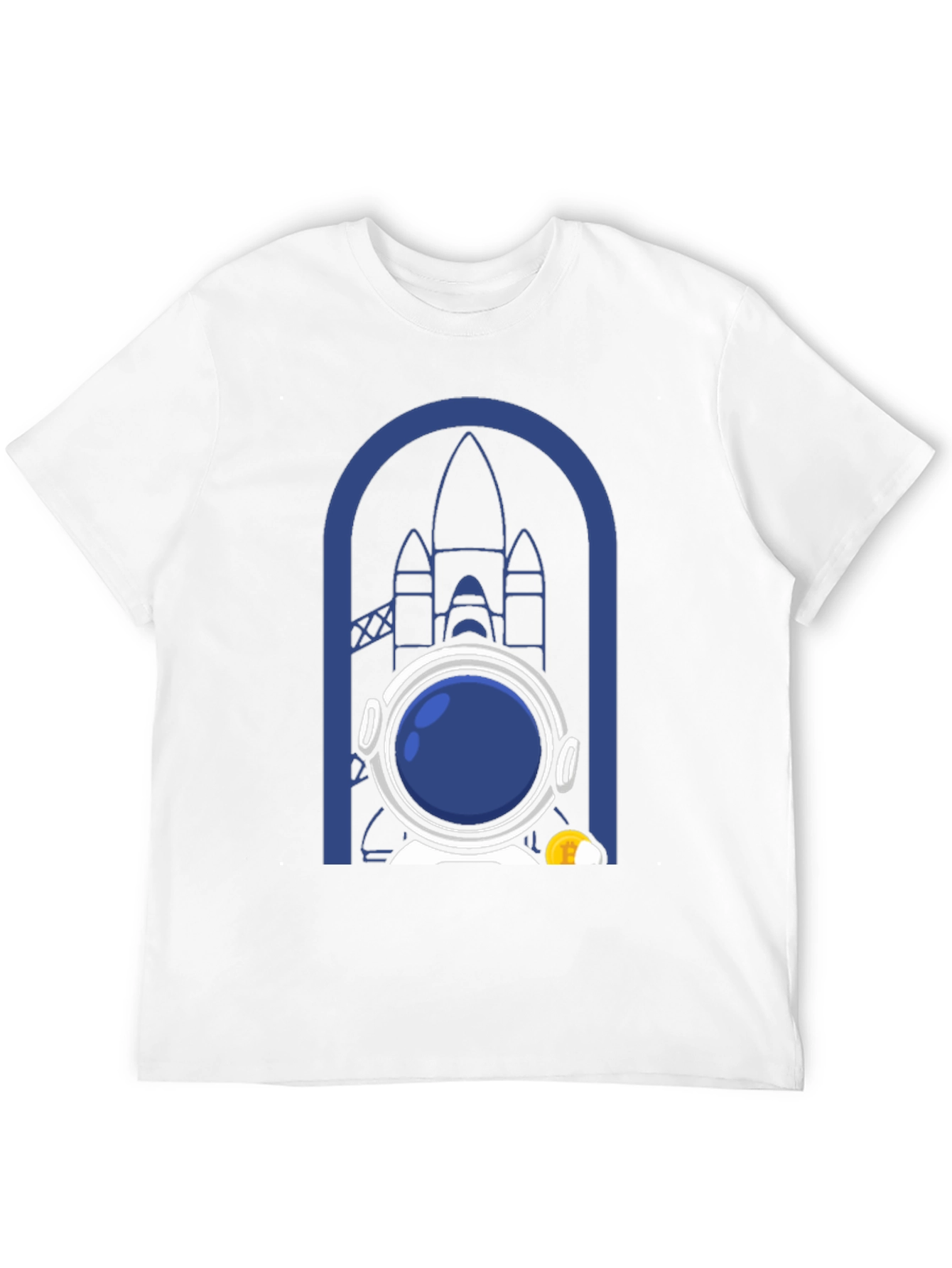 Astronaut & Rocket Graphic T-Shirt - Space Adventure Tee