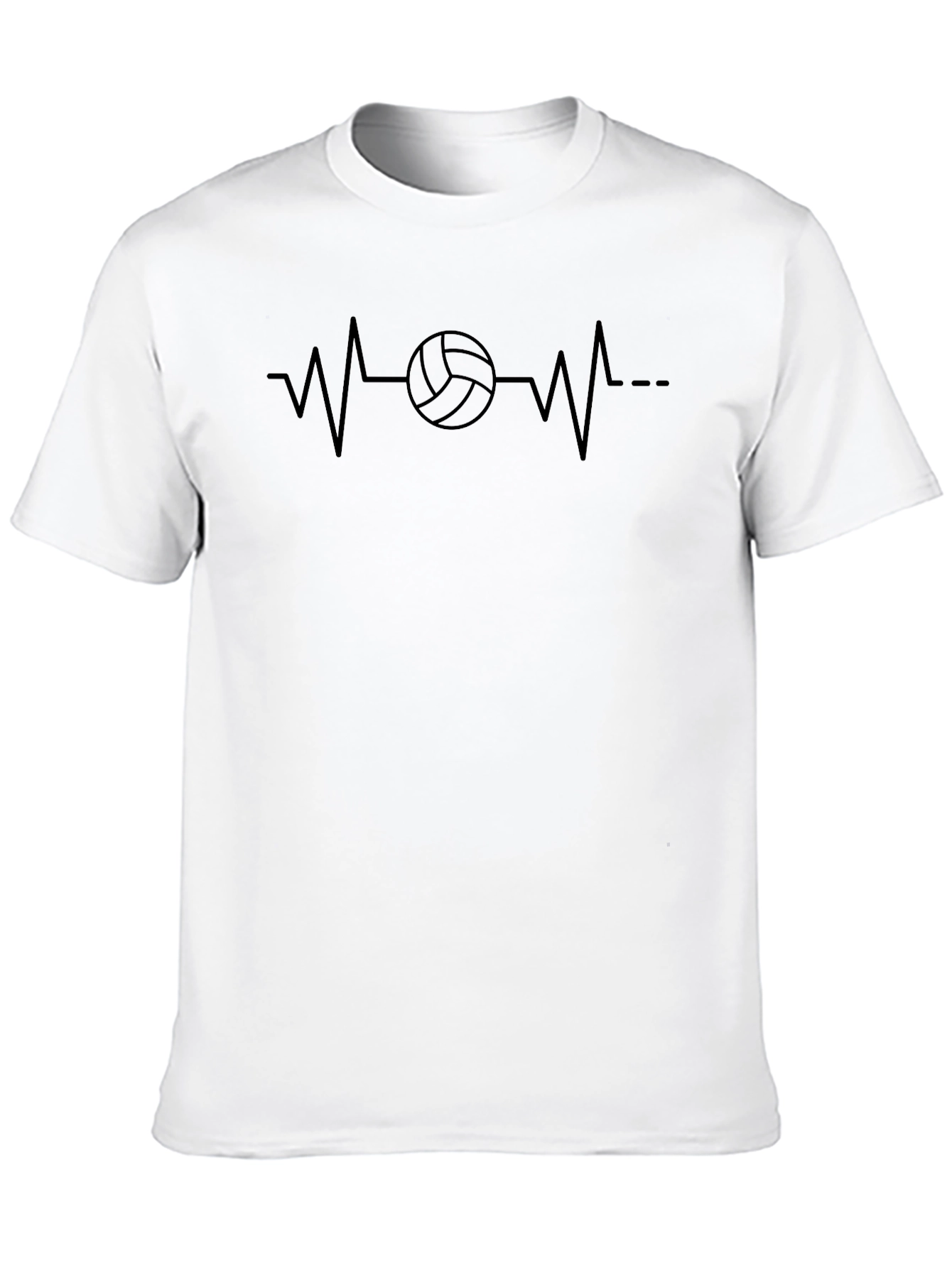 Volleyball Heartbeat Graphic Tee