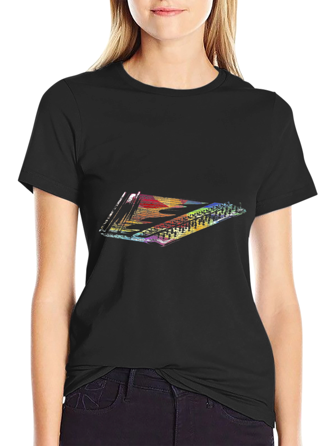 Rainbow Dulcimer Graphic T-Shirt