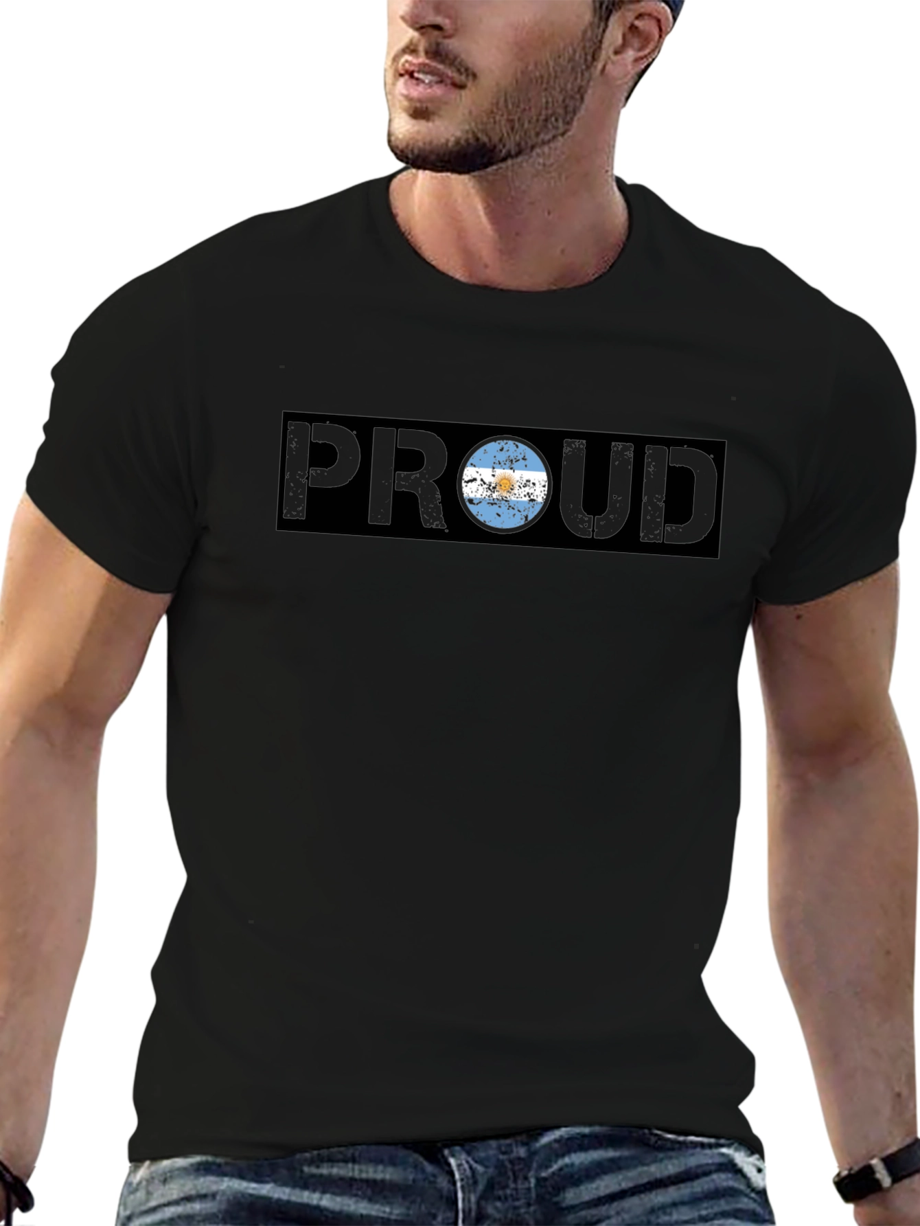 Argentina Proud Graphic T-Shirt - Black
