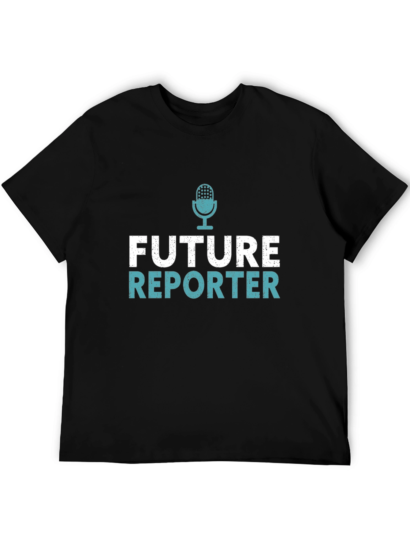 Future Reporter Graphic Tee - Black Cotton T-Shirt