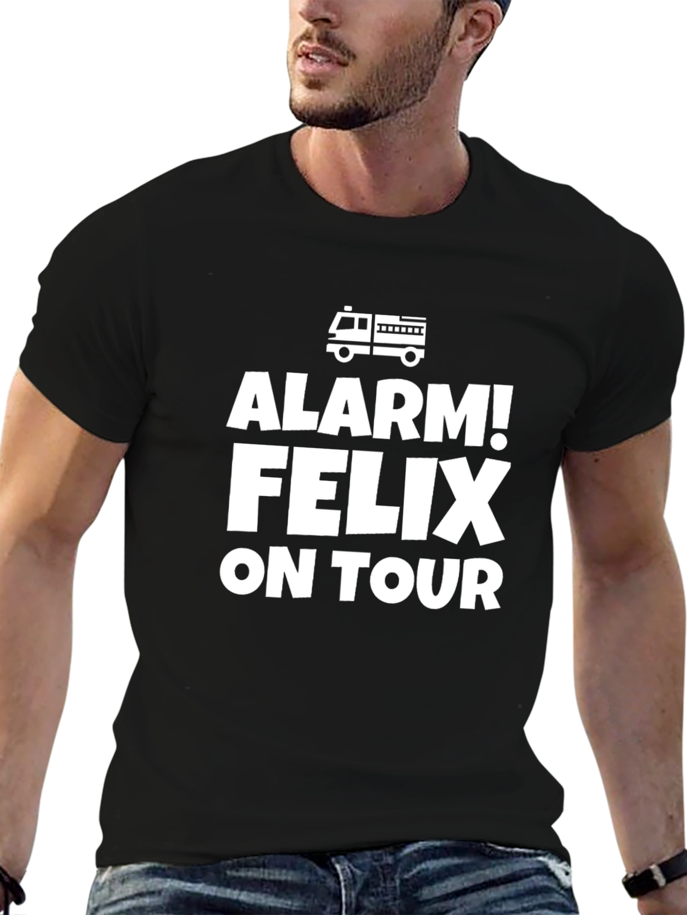 Alarm Felix On Tour Graphic Tee - Firetruck Design
