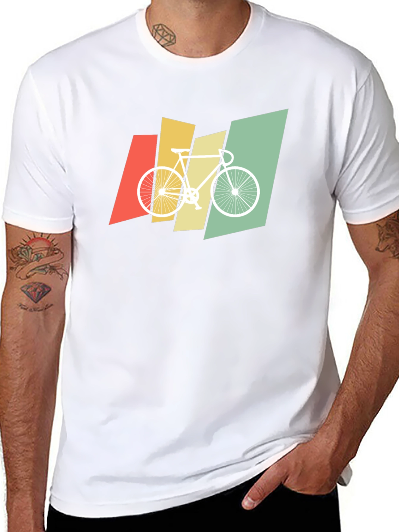 Retro Bike Graphic Tee - Soft Cotton Blend