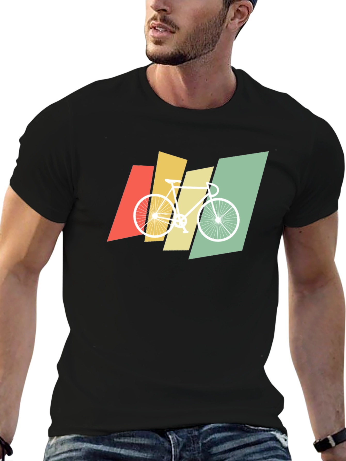 Retro Bike Graphic Tee - Soft Cotton Blend