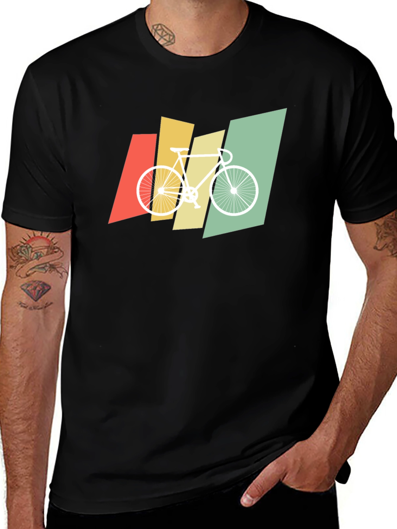 Retro Bike Graphic Tee - Soft Cotton Blend