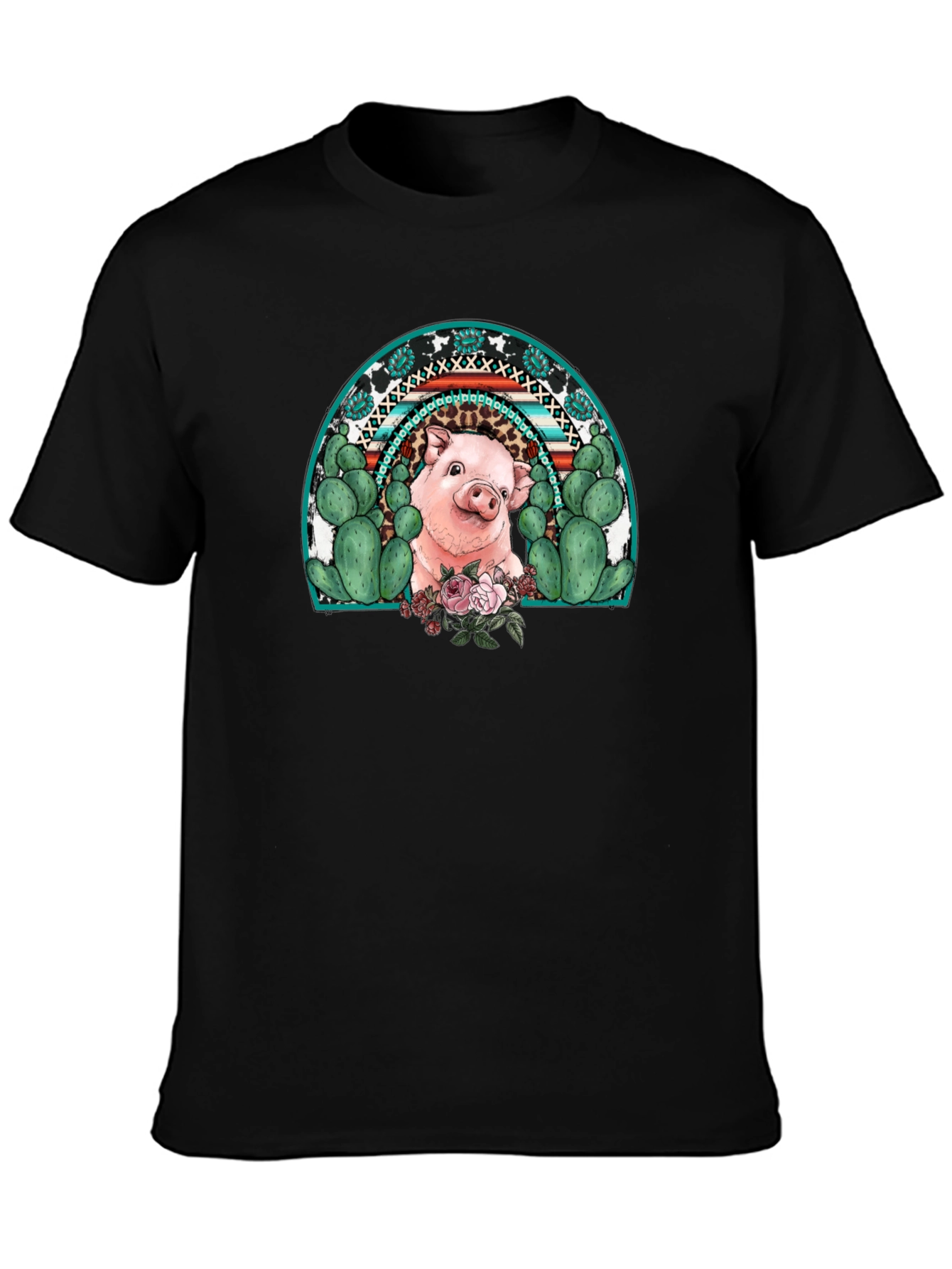 Pig Rainbow Graphic Tee