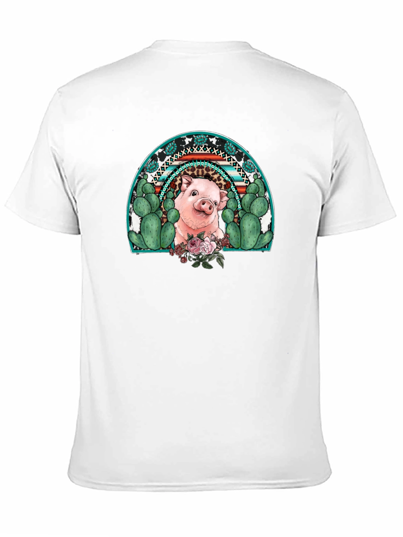 Pig Rainbow Graphic Tee