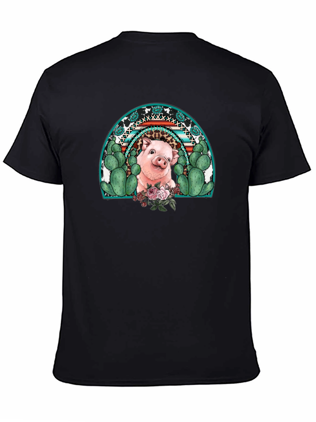 Pig Rainbow Graphic Tee