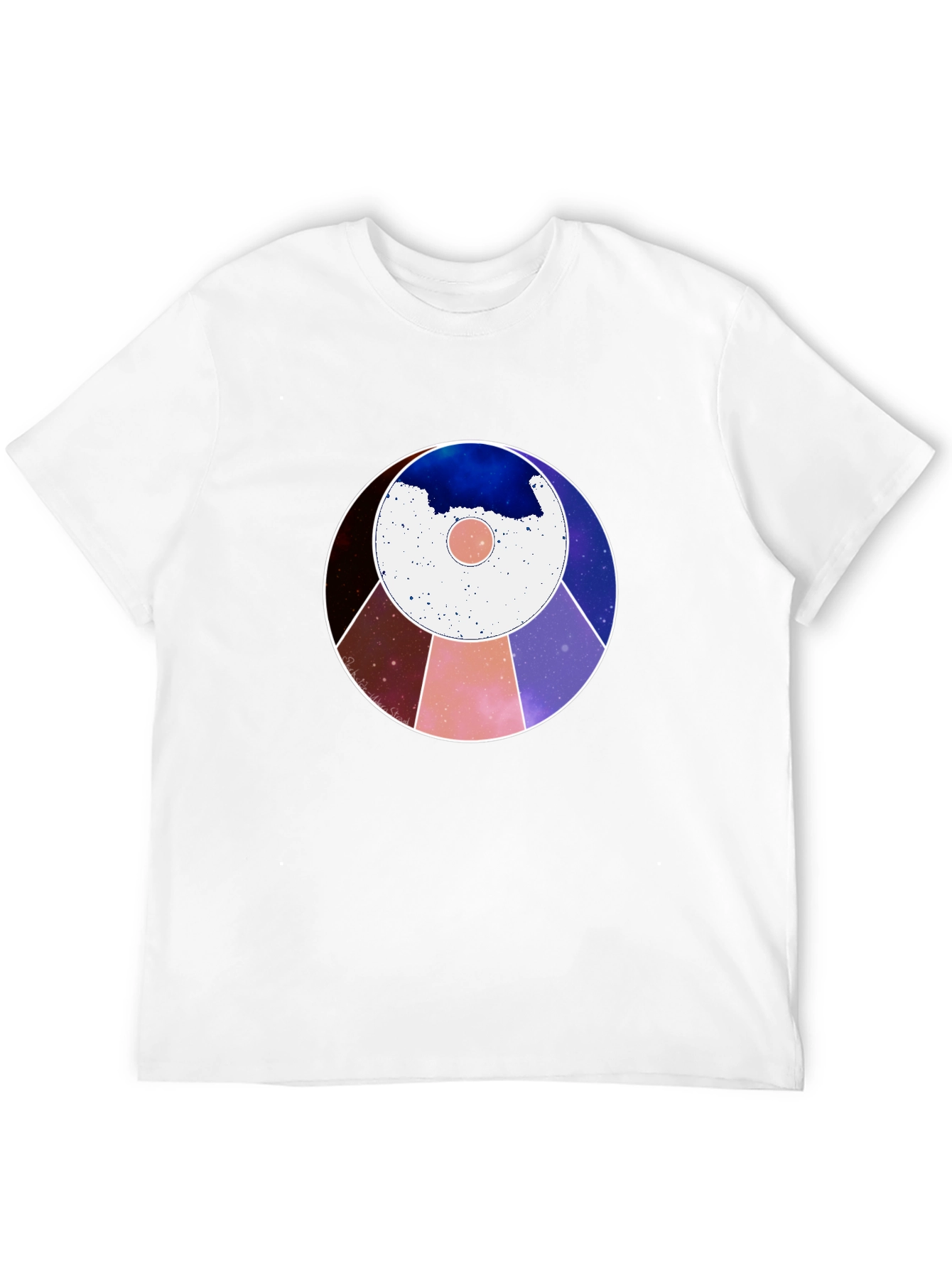 Cosmic Circle Graphic Tee - Modern Abstract Design