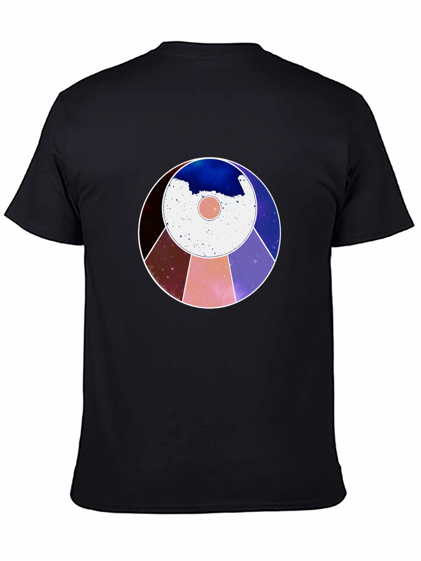 Cosmic Circle Graphic Tee - Modern Abstract Design