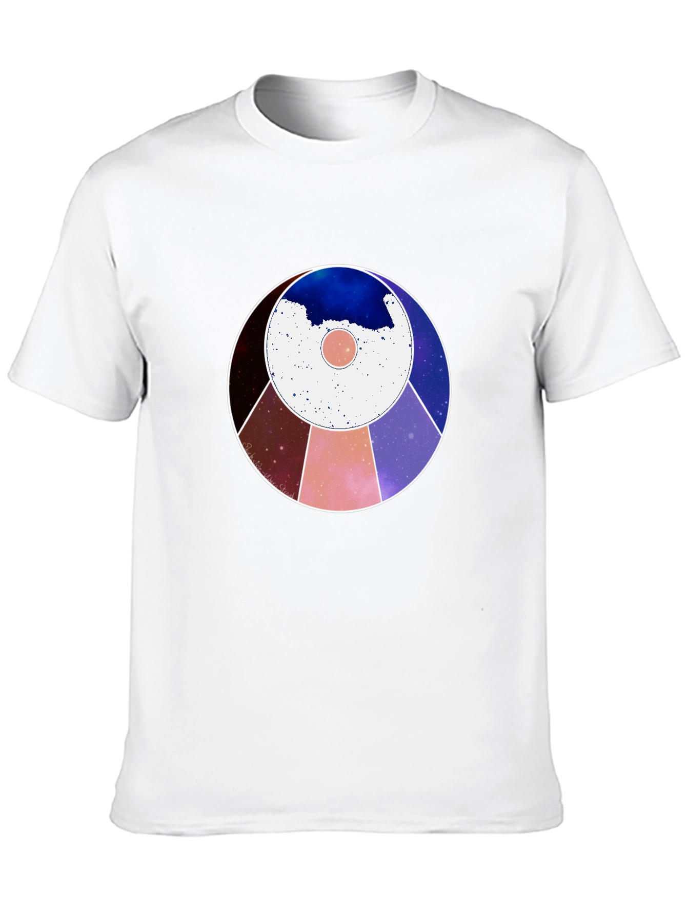 Cosmic Circle Graphic Tee - Modern Abstract Design