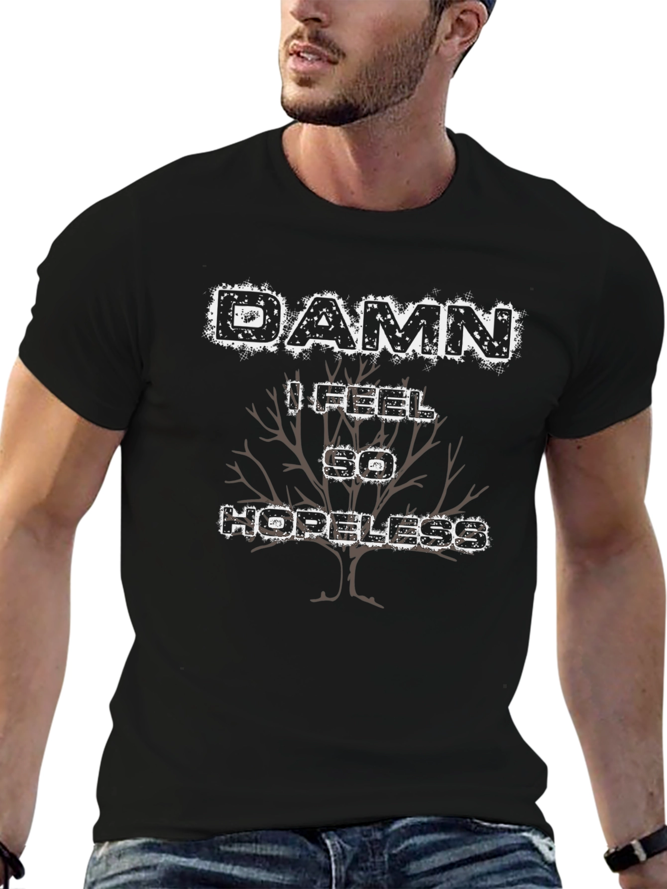 Damn I Feel So Hopeless Black T-Shirt