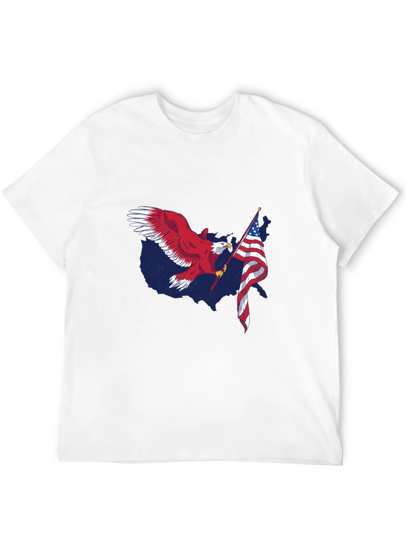 USA Eagle Flag Patriotic Graphic Tee
