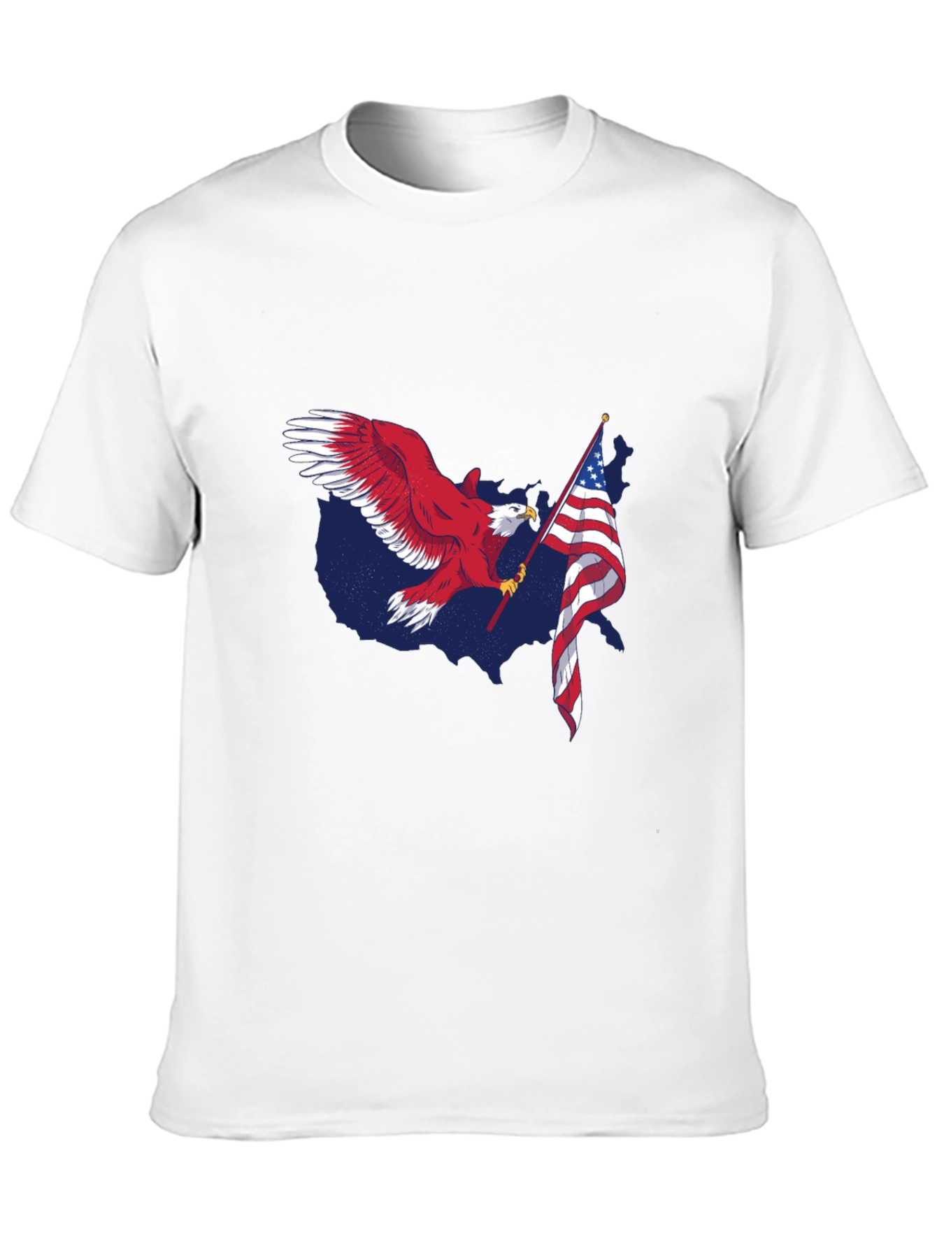 USA Eagle Flag Patriotic Graphic Tee