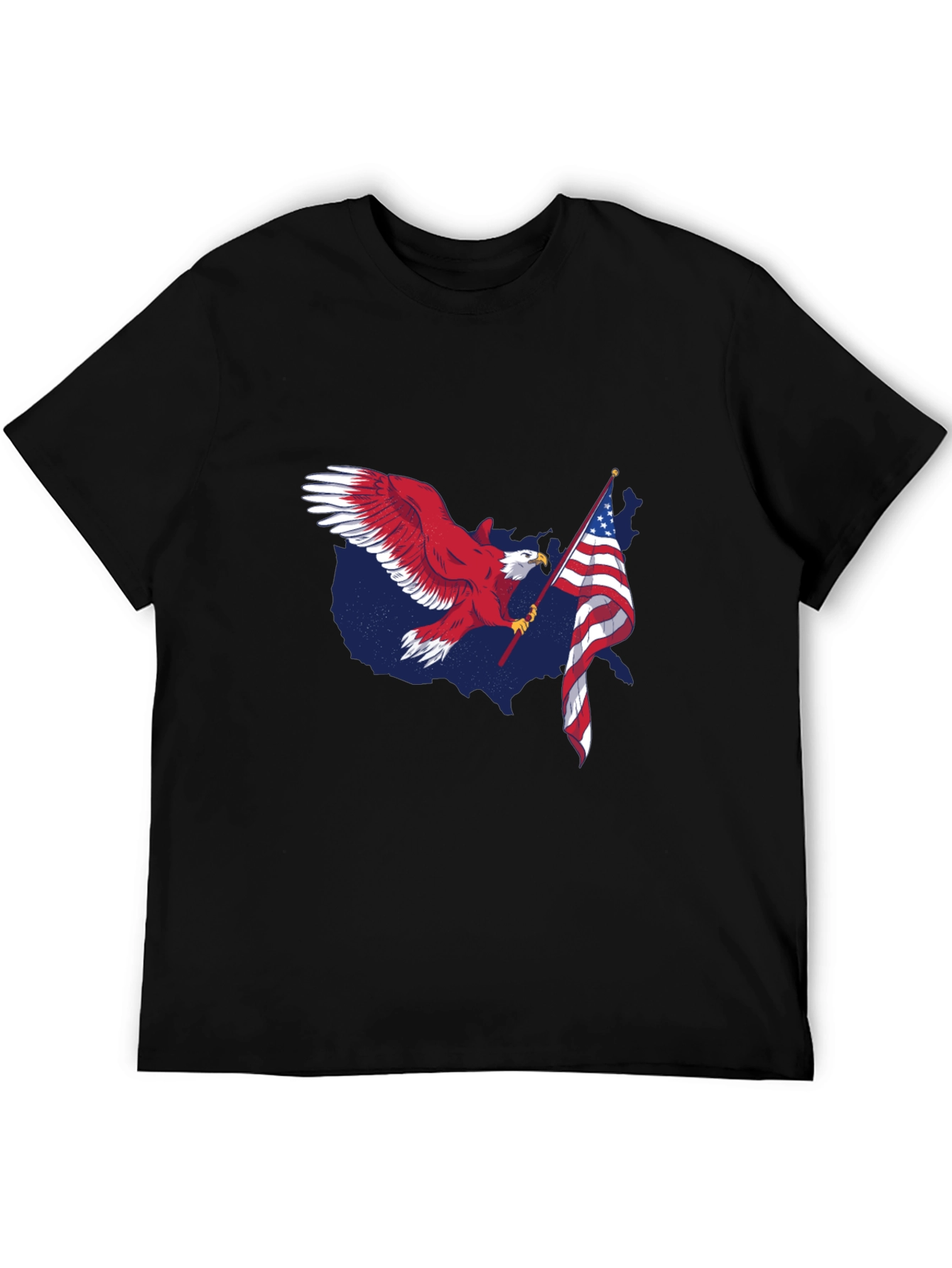 USA Eagle Flag Patriotic Graphic Tee