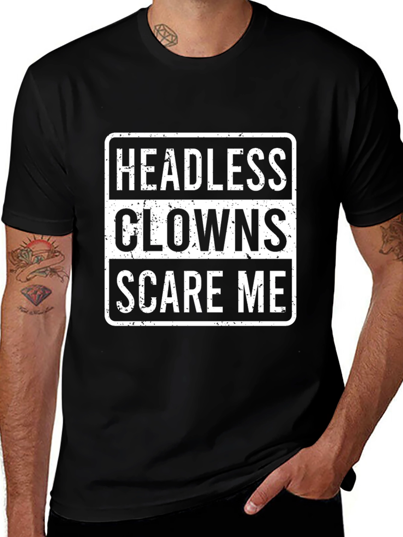 Headless Clowns Scare Me Graphic Tee