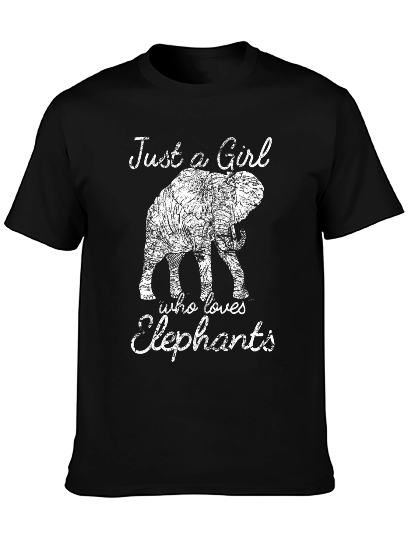 Elephant Lover Black T-Shirt