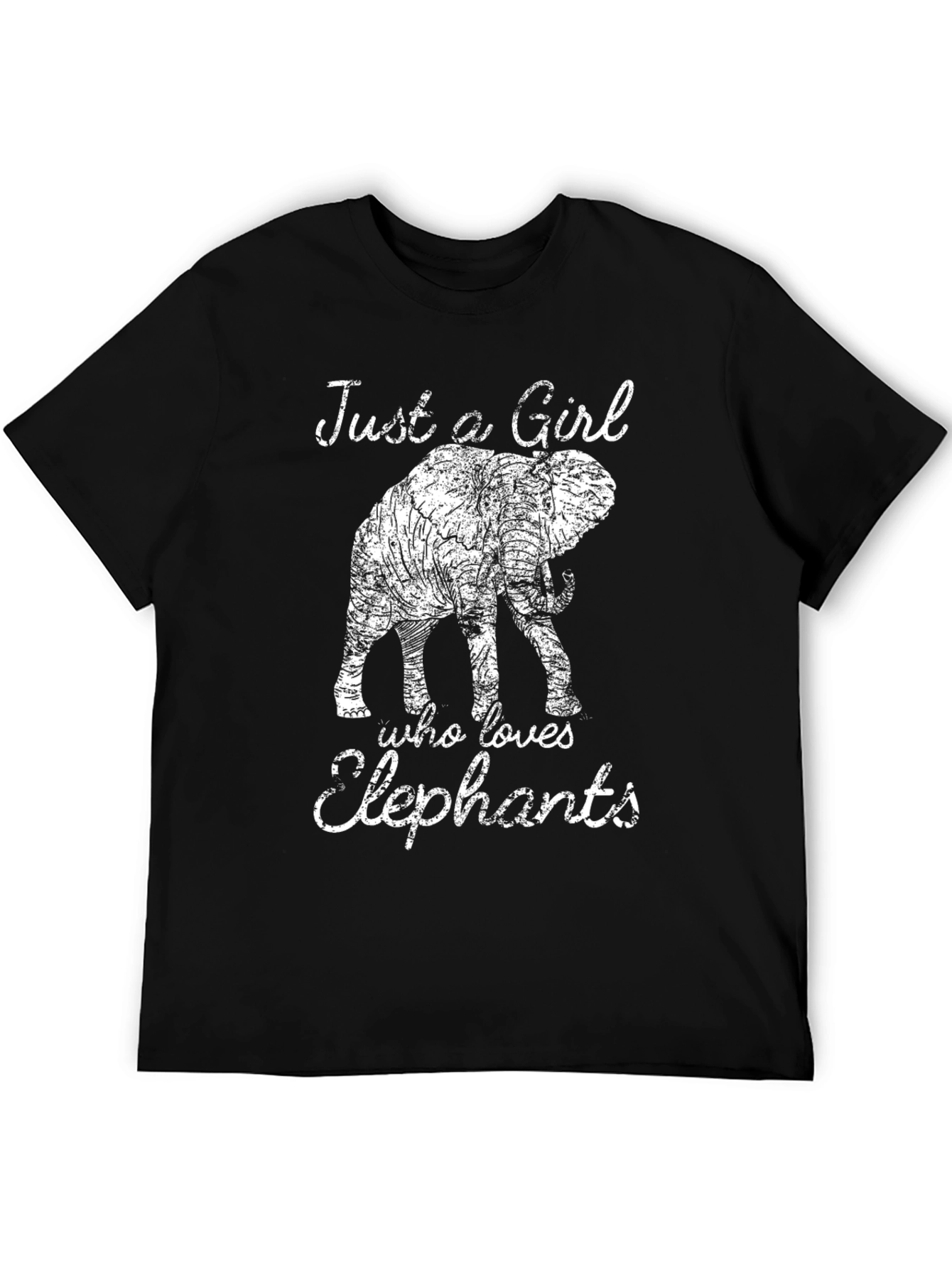 Elephant Lover Black T-Shirt
