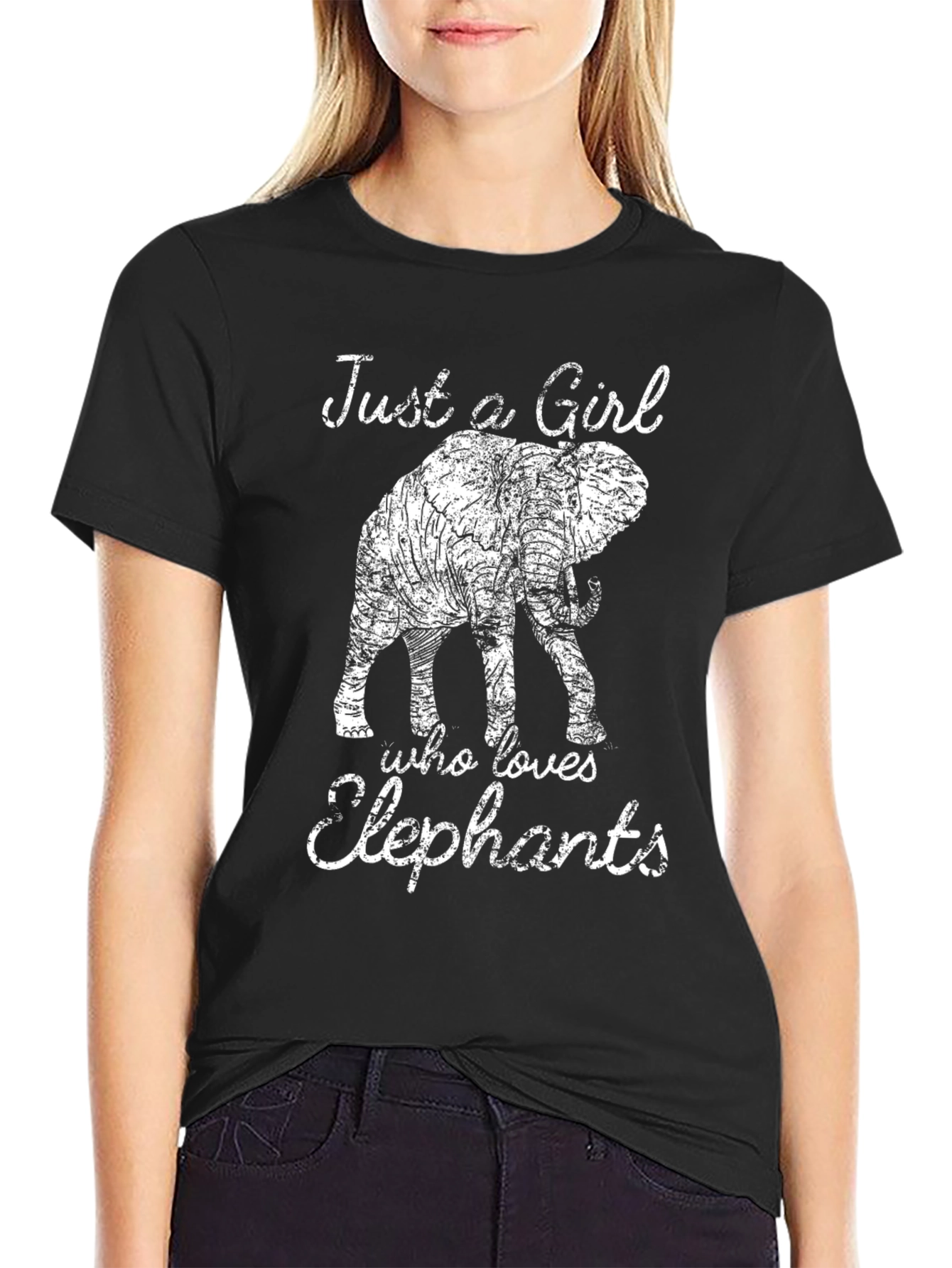 Elephant Lover Black T-Shirt