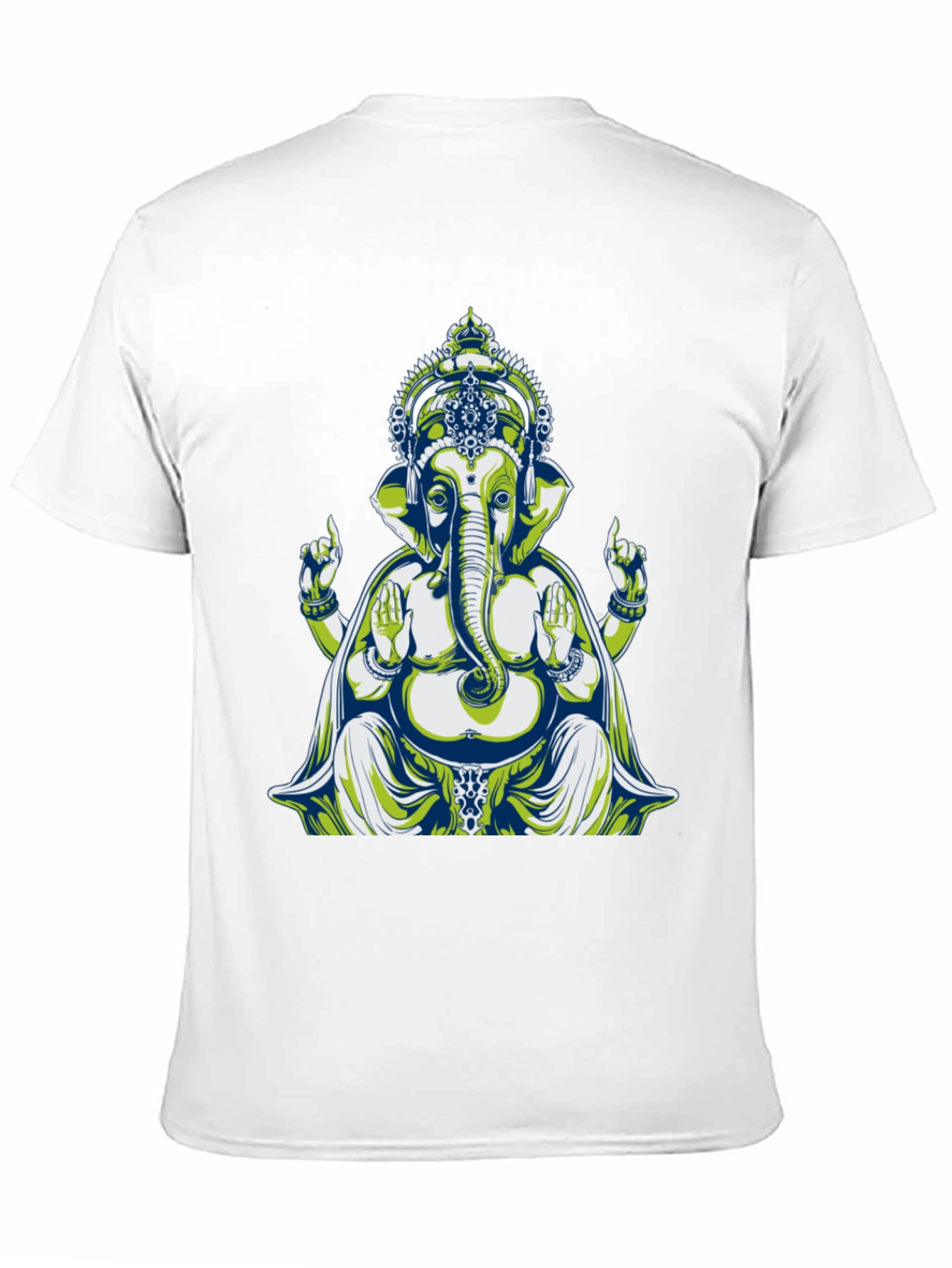 Ganesh Graphic Tee - Spiritual Design Cotton Blend