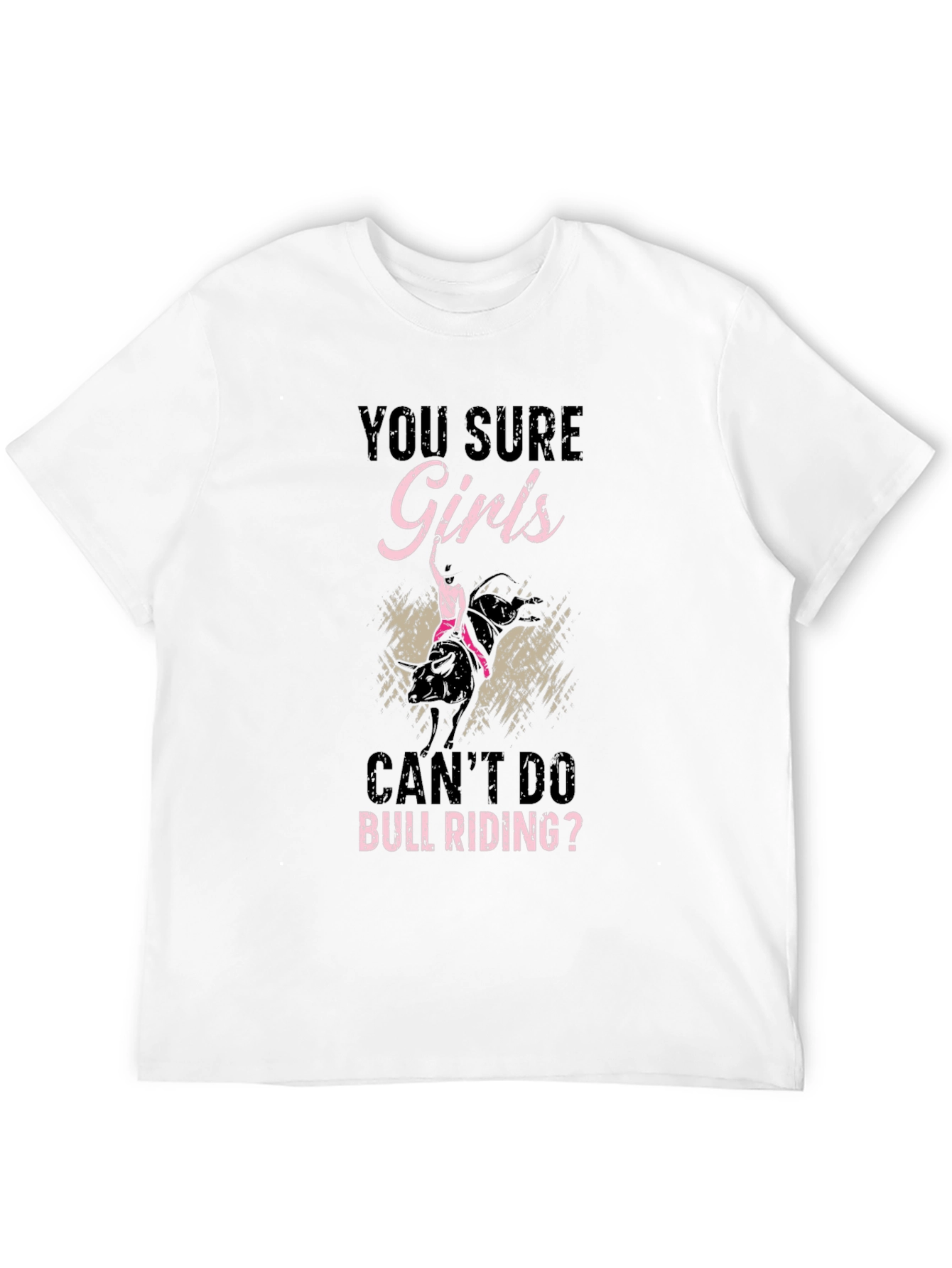 Girls Can Bull Riding Graphic T-Shirt
