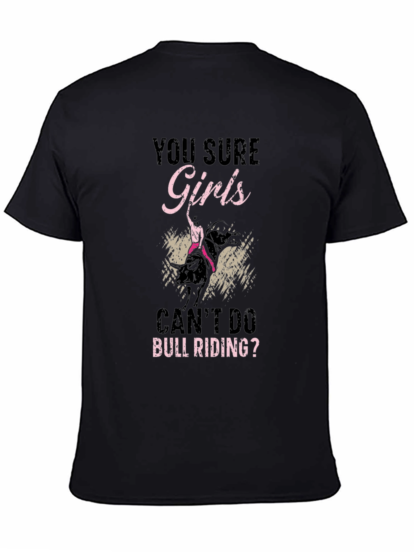 Girls Can Bull Riding Graphic T-Shirt