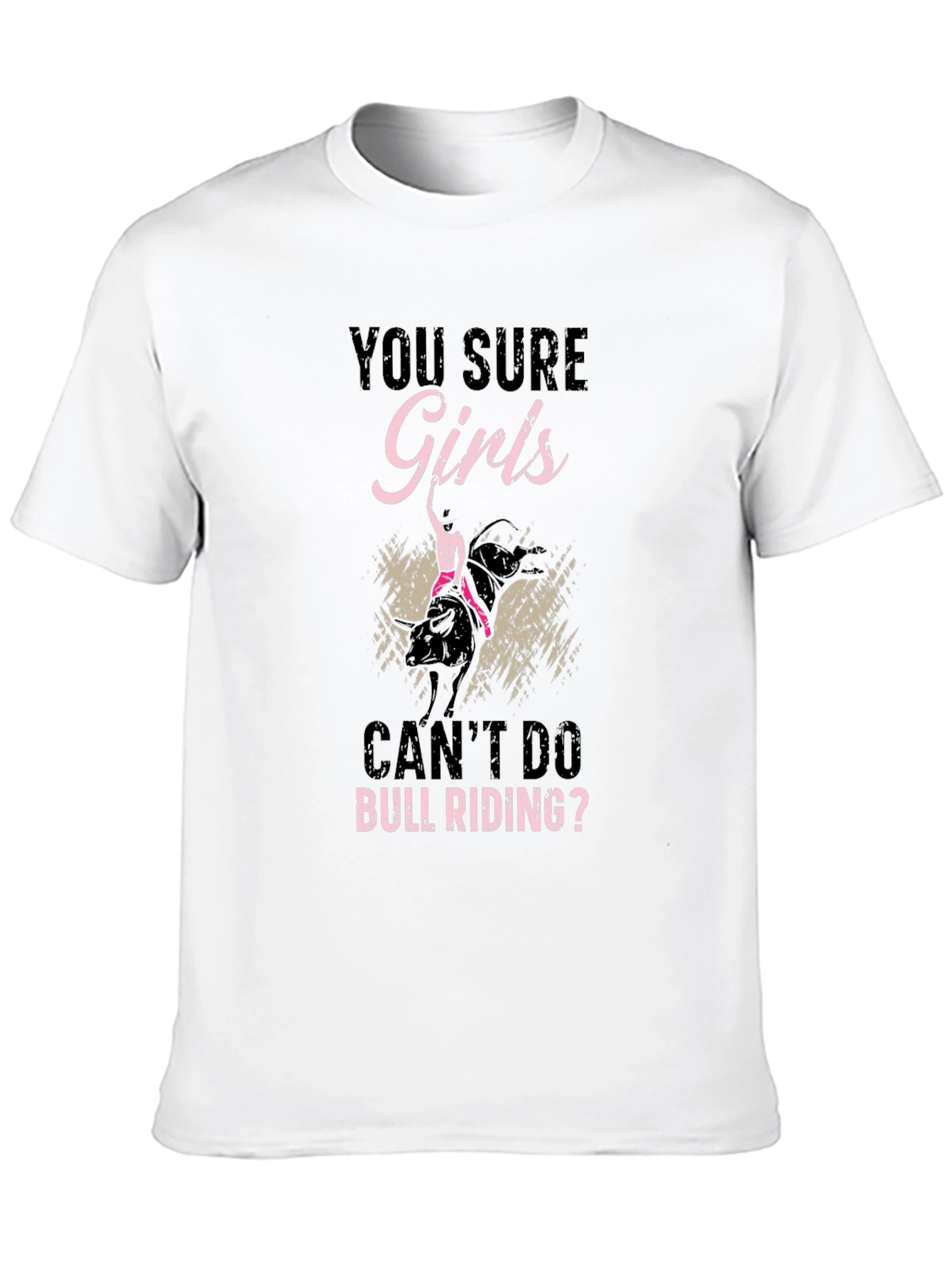 Girls Can Bull Riding Graphic T-Shirt