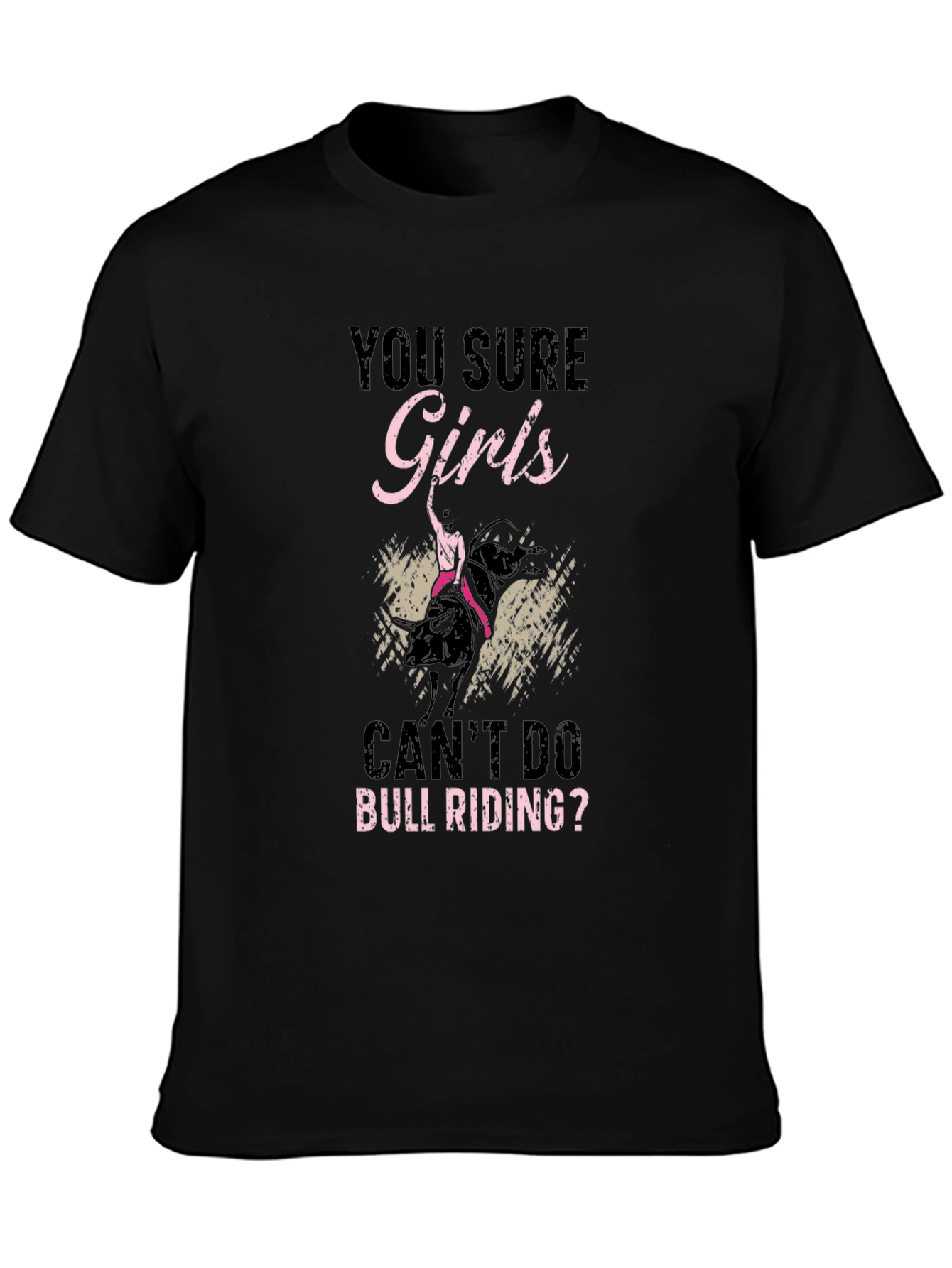 Girls Can Bull Riding Graphic T-Shirt