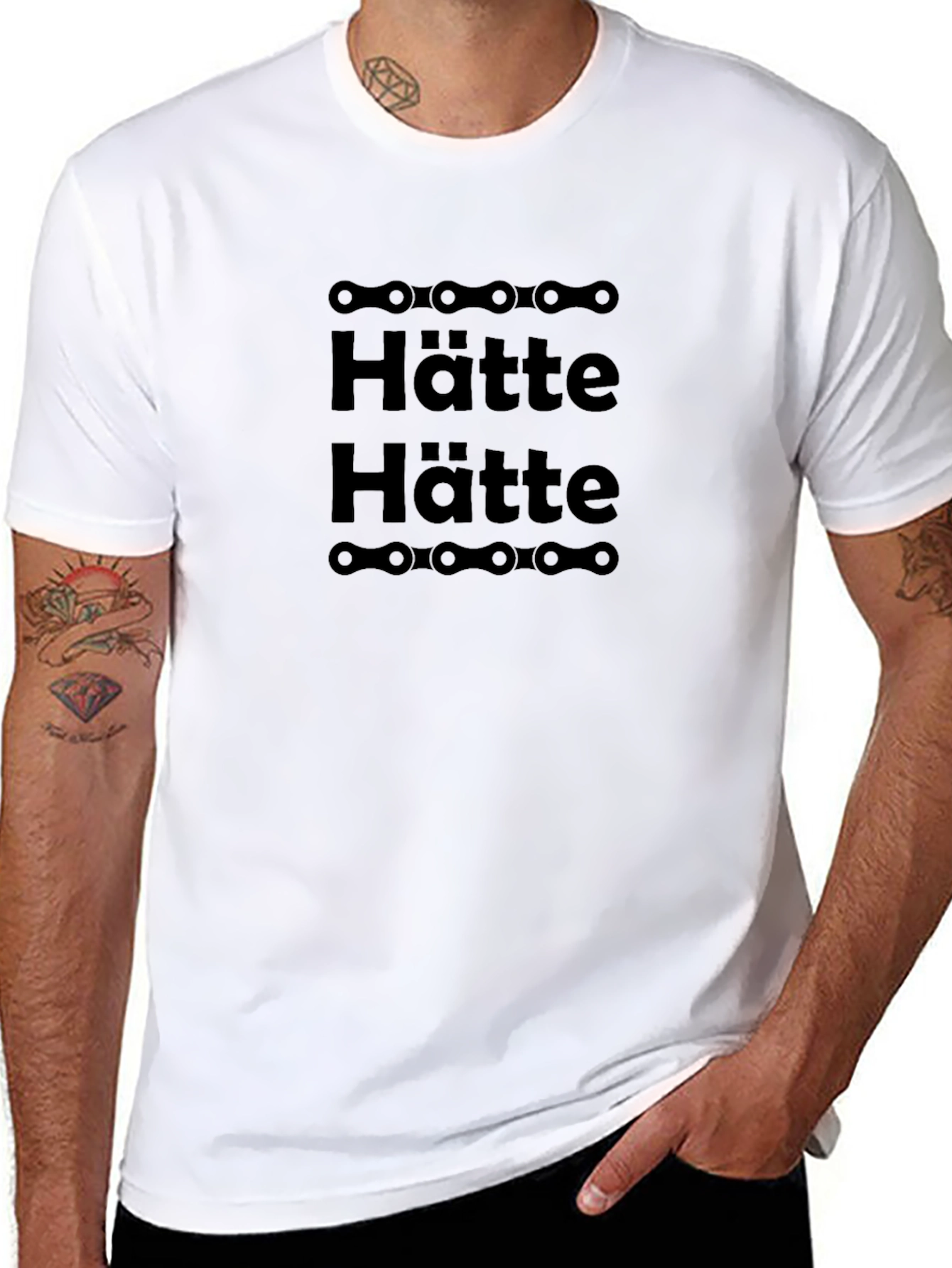 Hätte T-Shirt - Black Chain Design