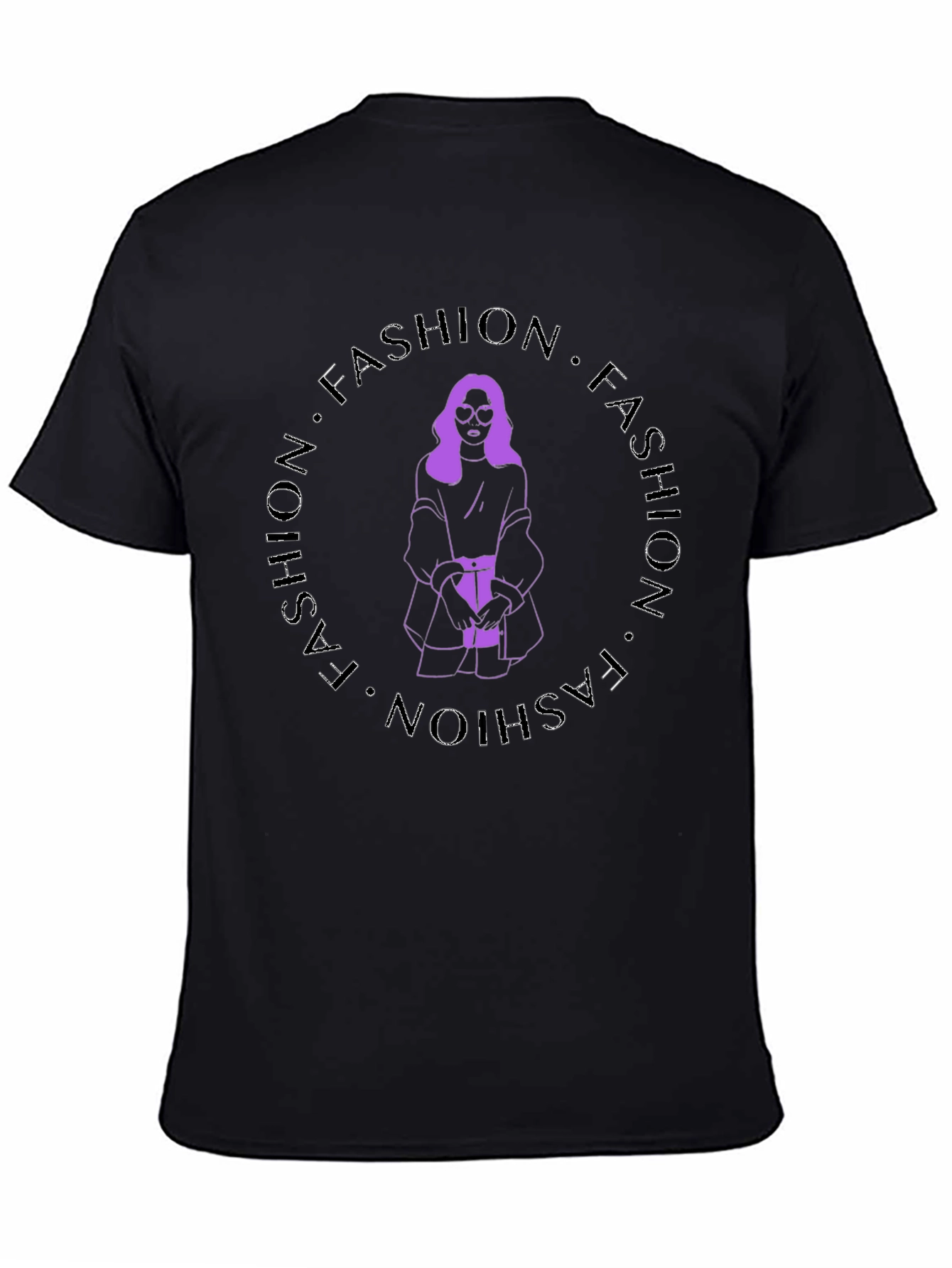 Fashion T-Shirt - Stylish Round Print