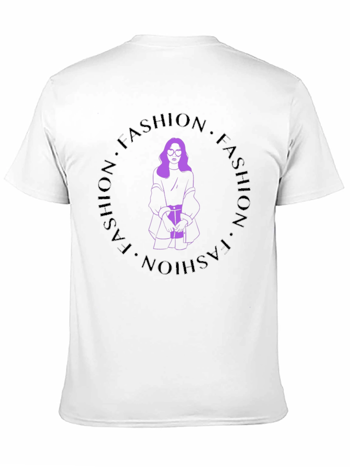 Fashion T-Shirt - Stylish Round Print