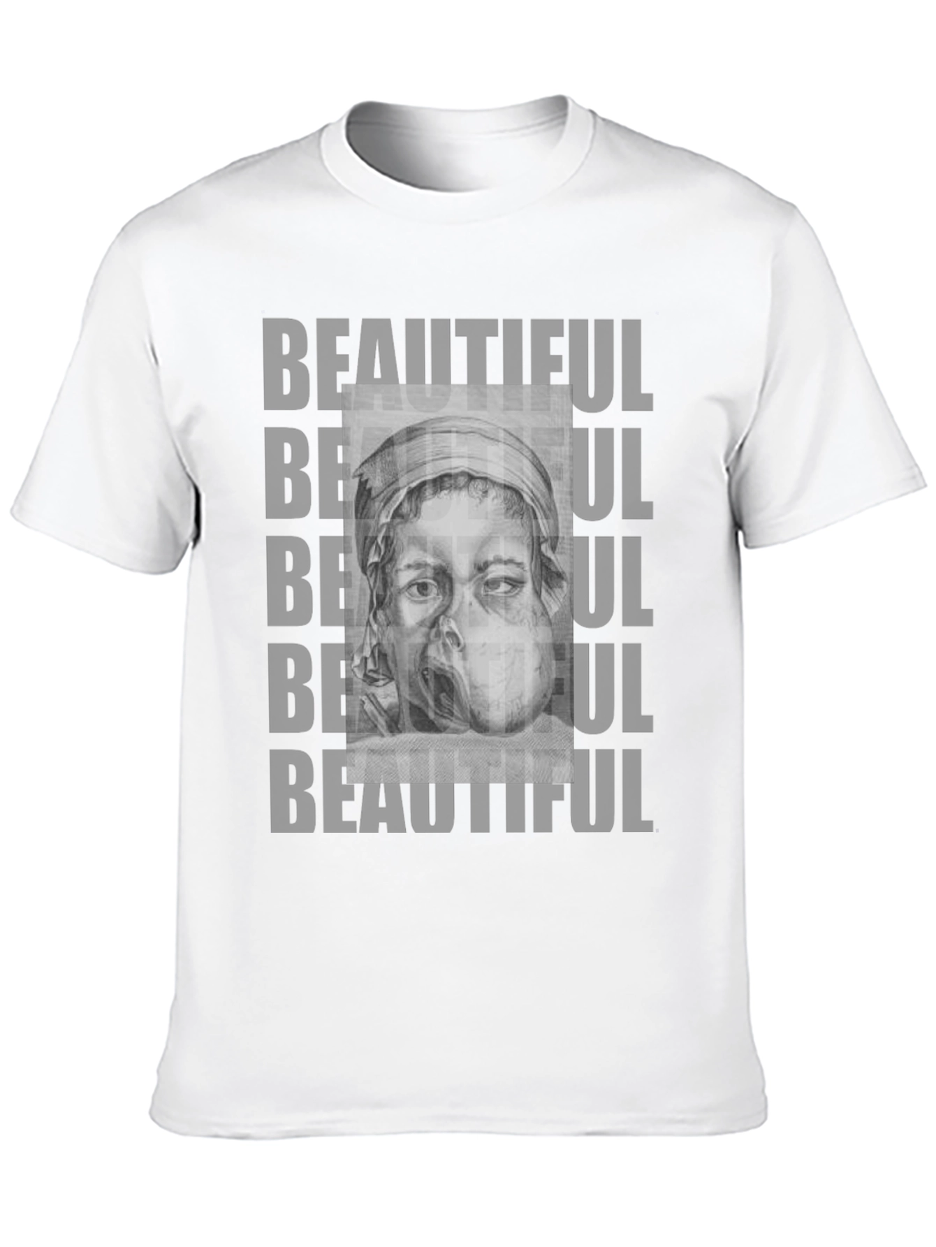Unique Graphic Tee: Beautiful Print