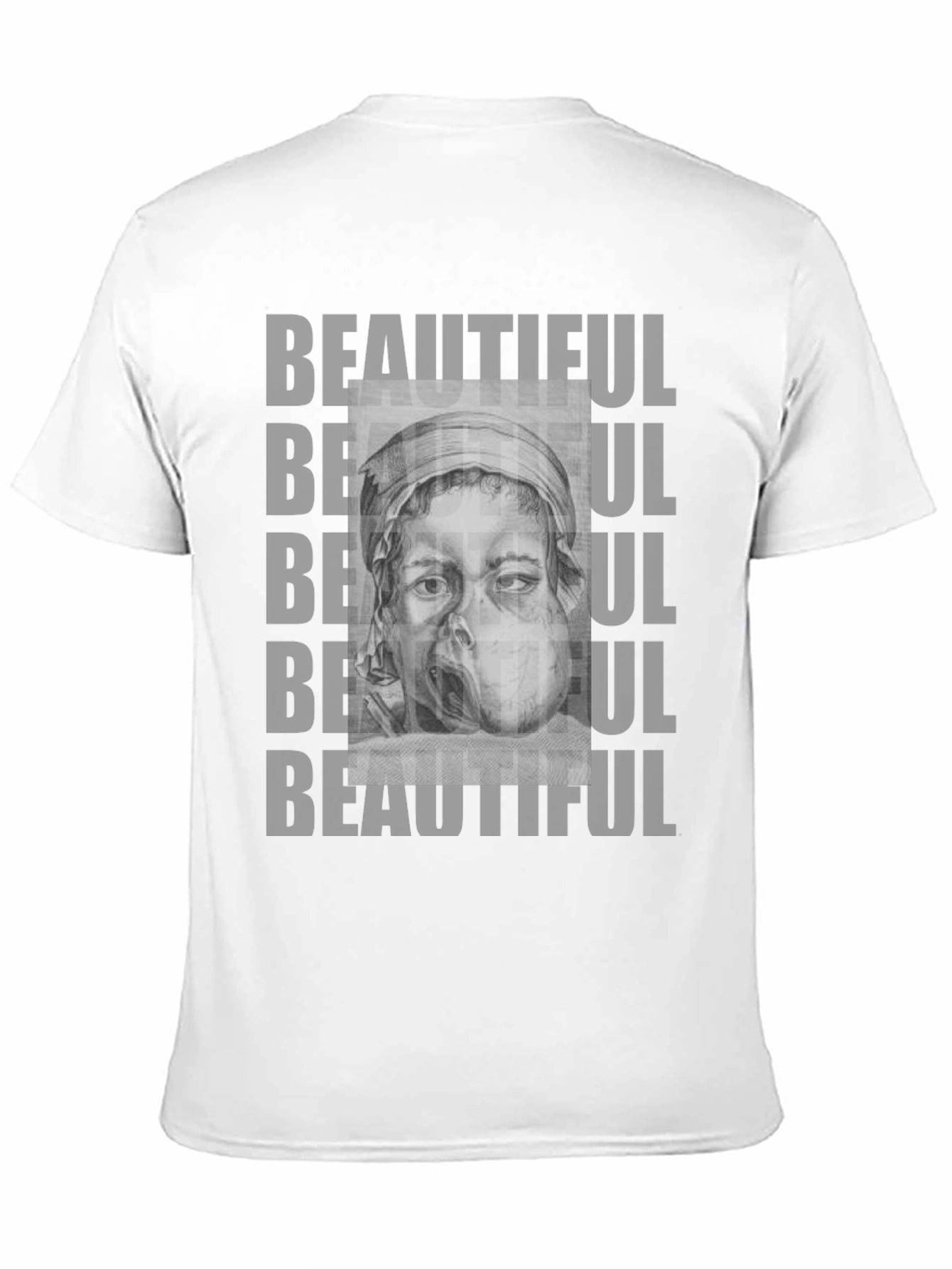 Unique Graphic Tee: Beautiful Print