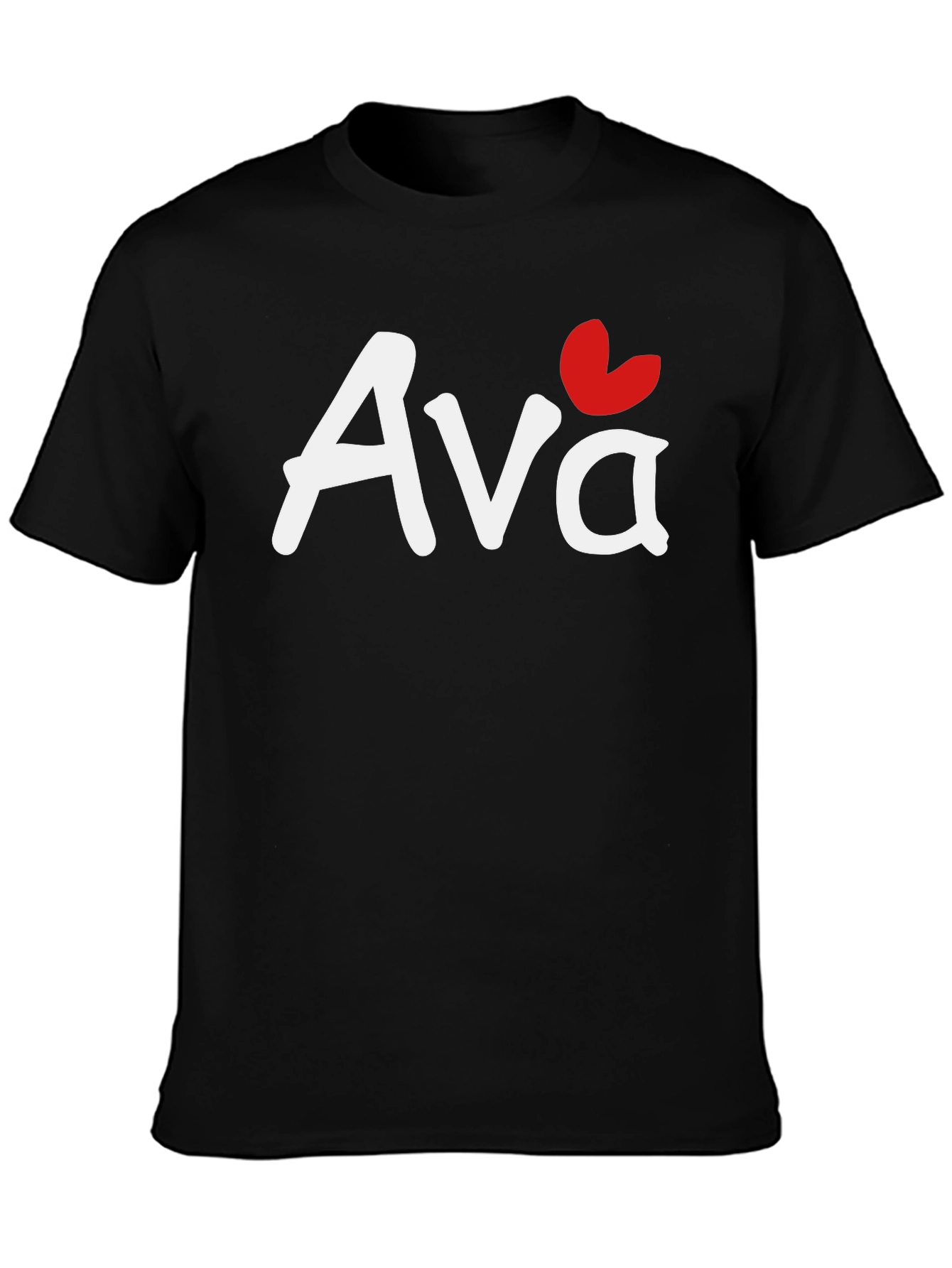 Personalized Ava Heart T-Shirt