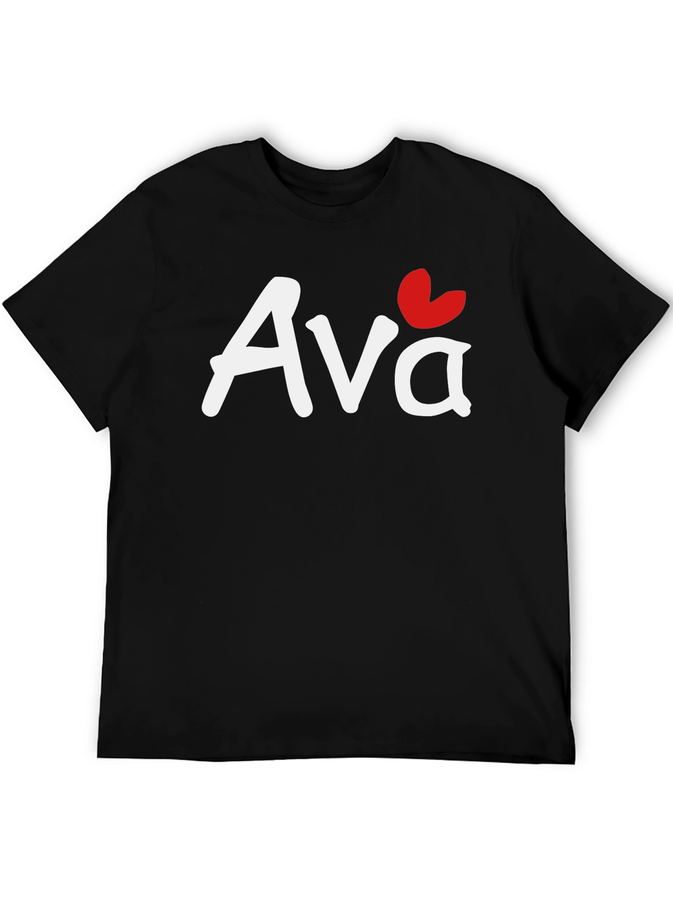 Personalized Ava Heart T-Shirt