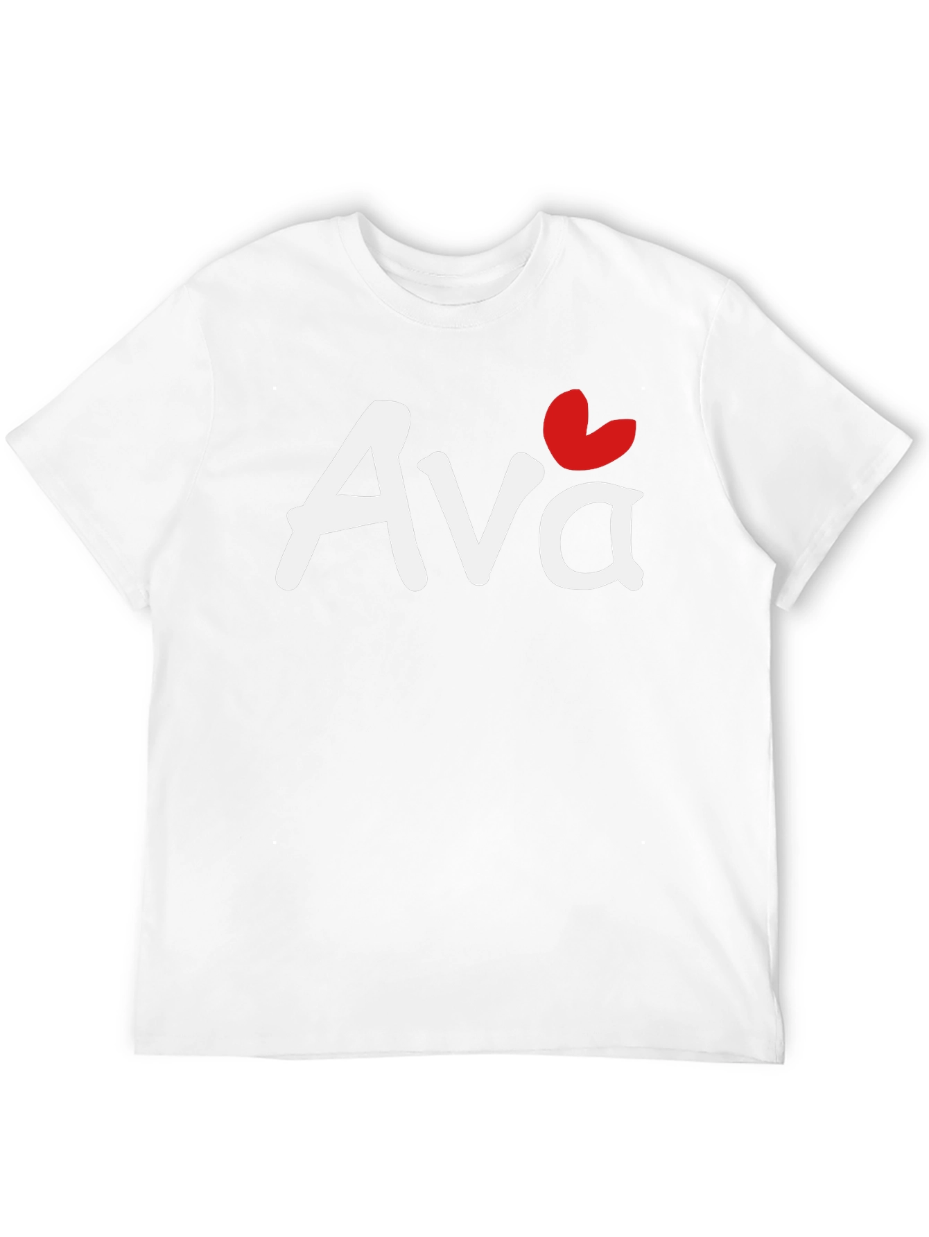 Personalized Ava Heart T-Shirt