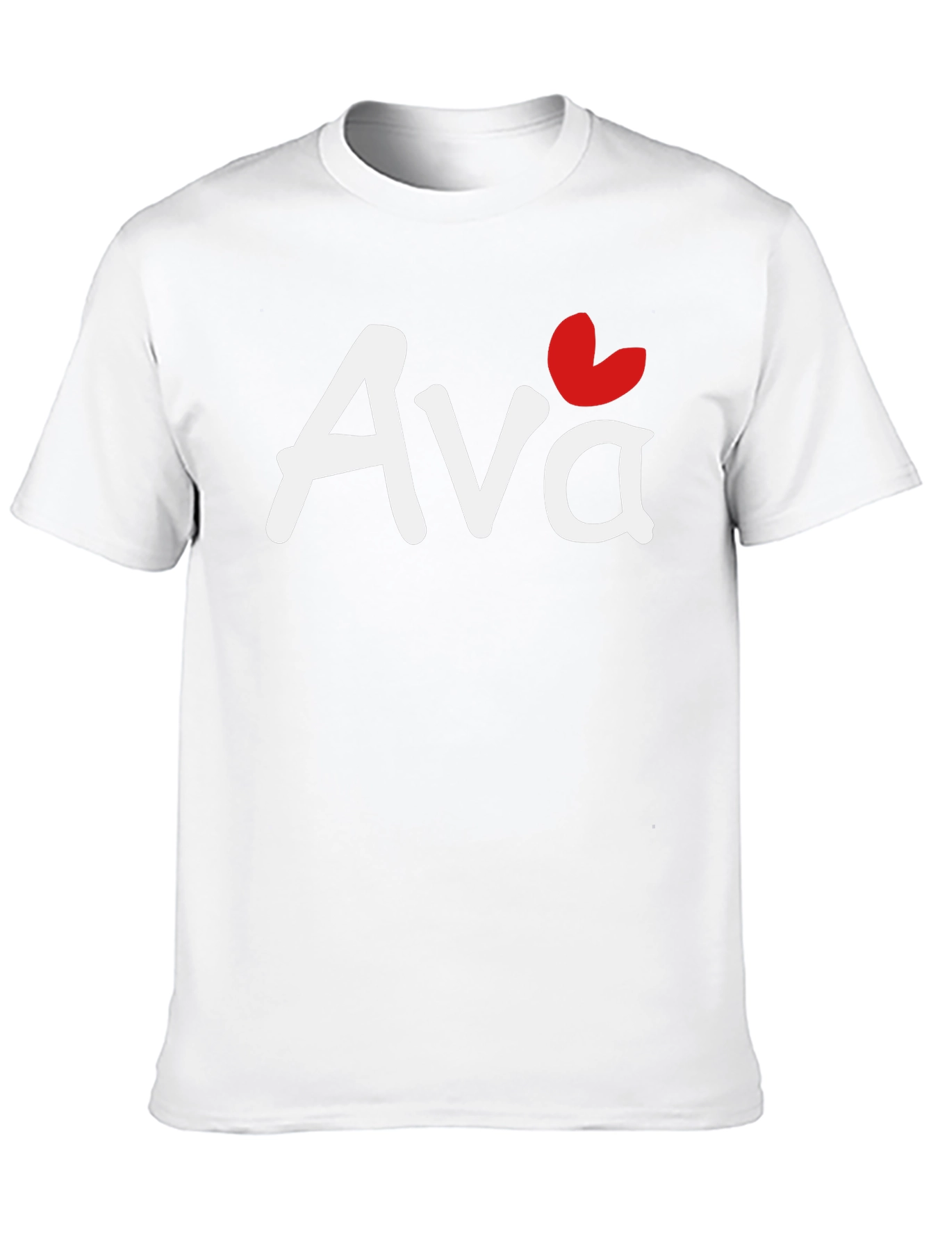 Personalized Ava Heart T-Shirt