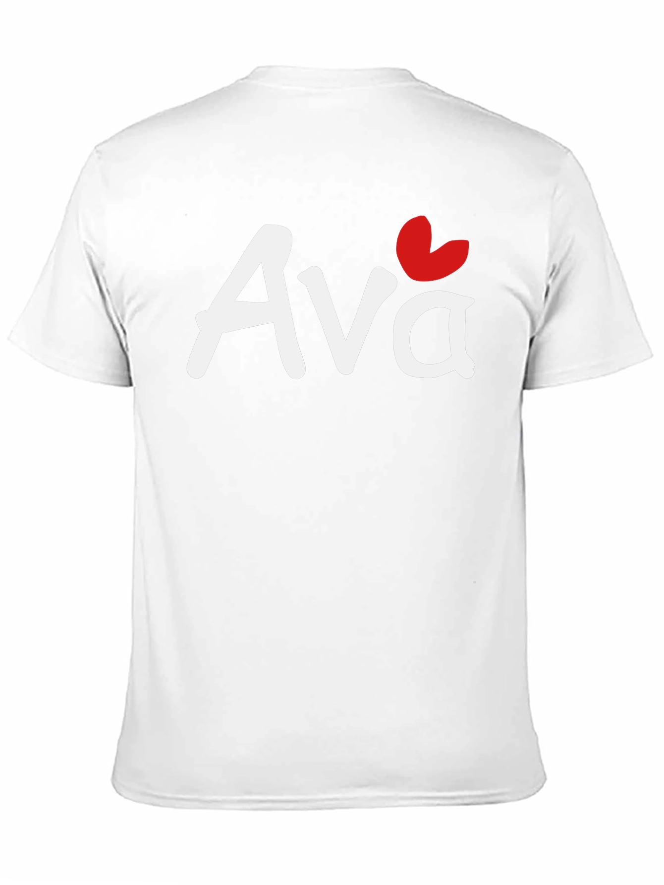 Personalized Ava Heart T-Shirt