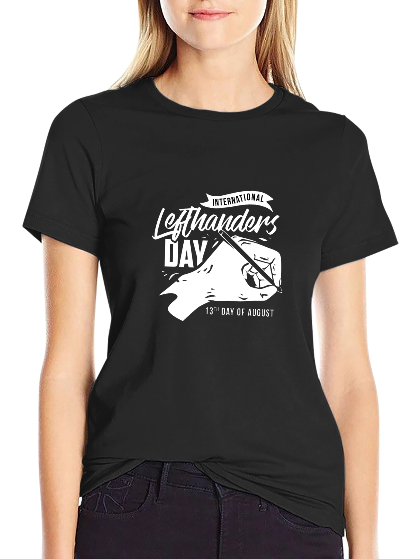 International Left Handers Day Graphic T-Shirt