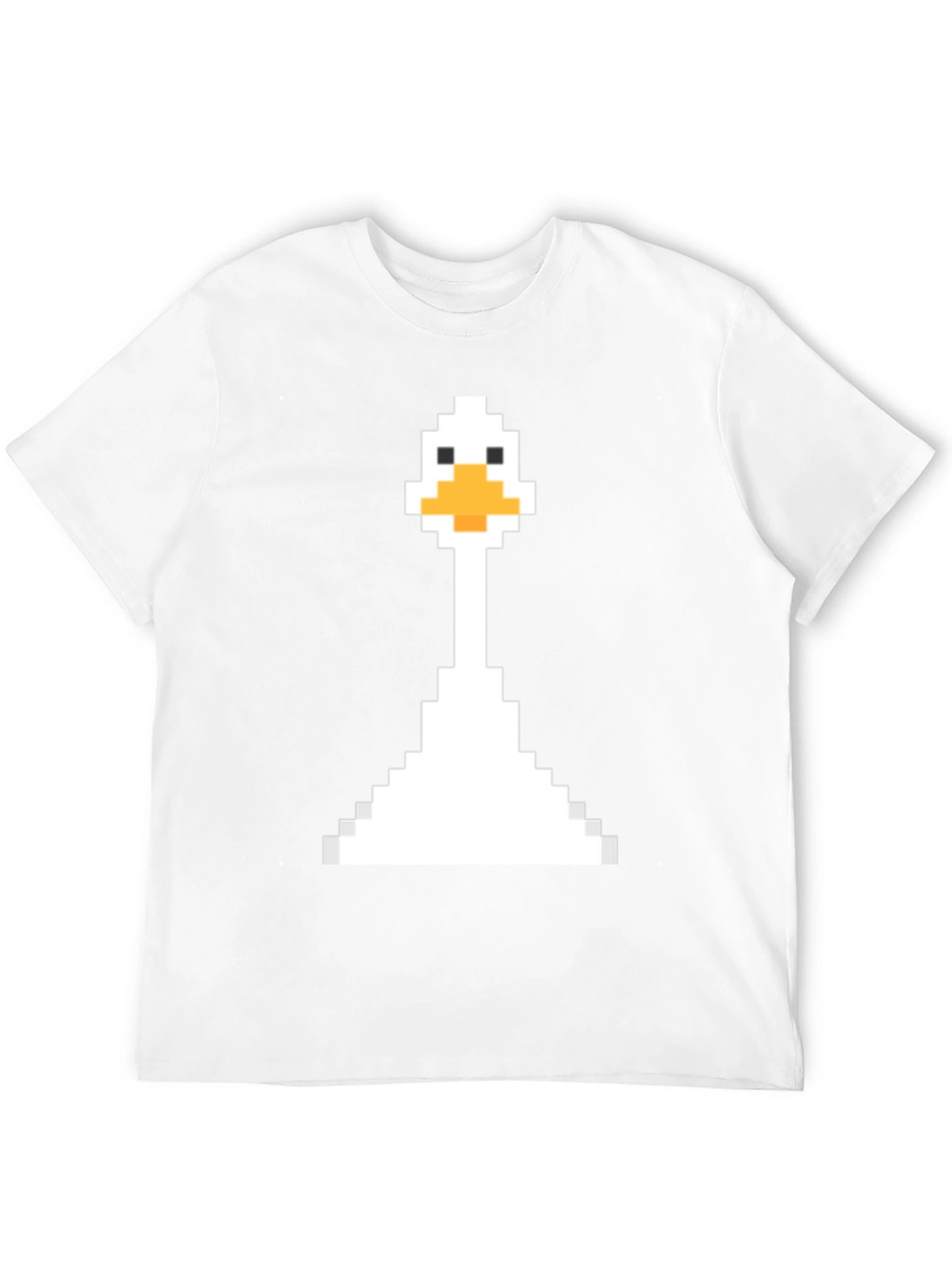Pixel Goose Black T-Shirt - Retro Gaming Style