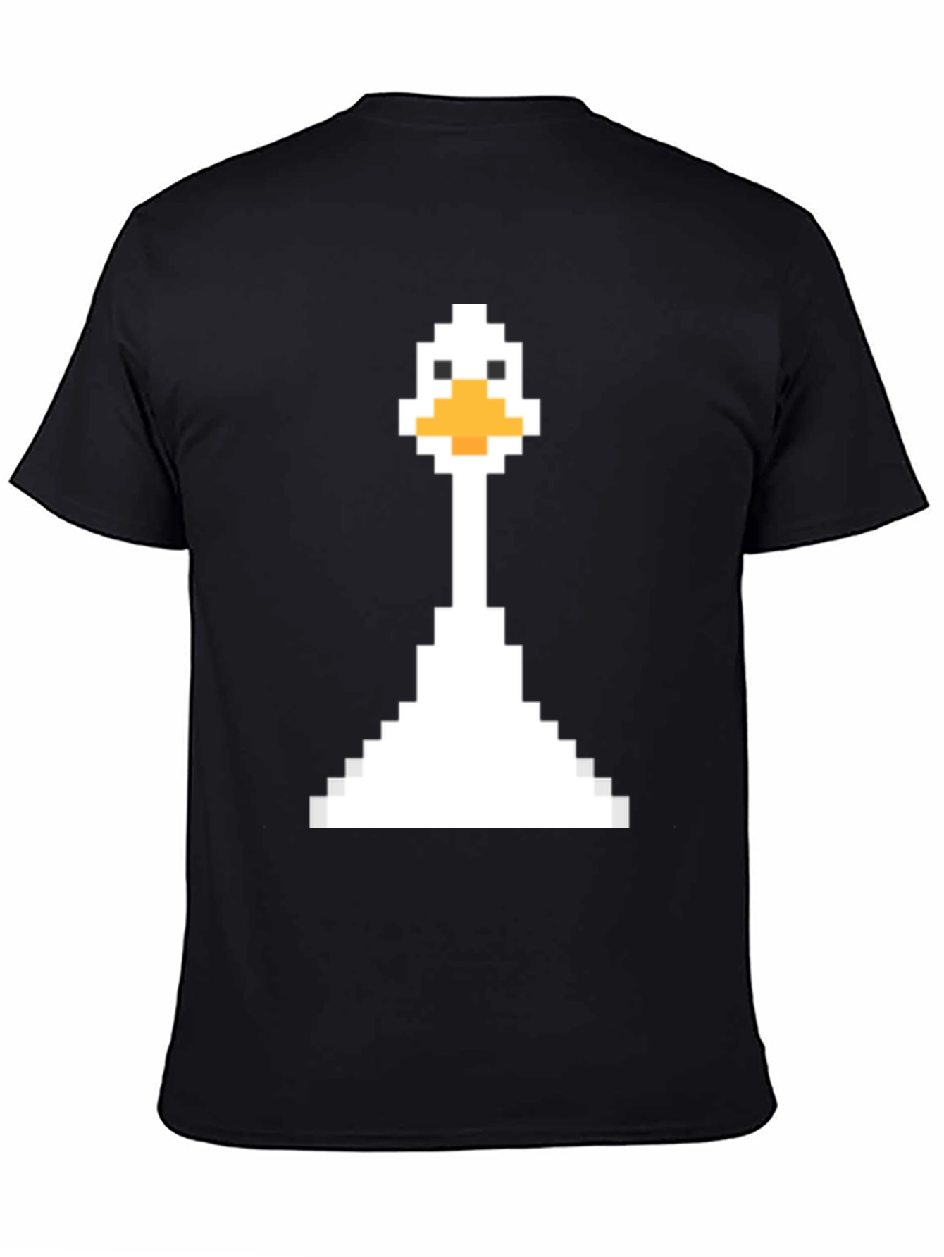 Pixel Goose Black T-Shirt - Retro Gaming Style