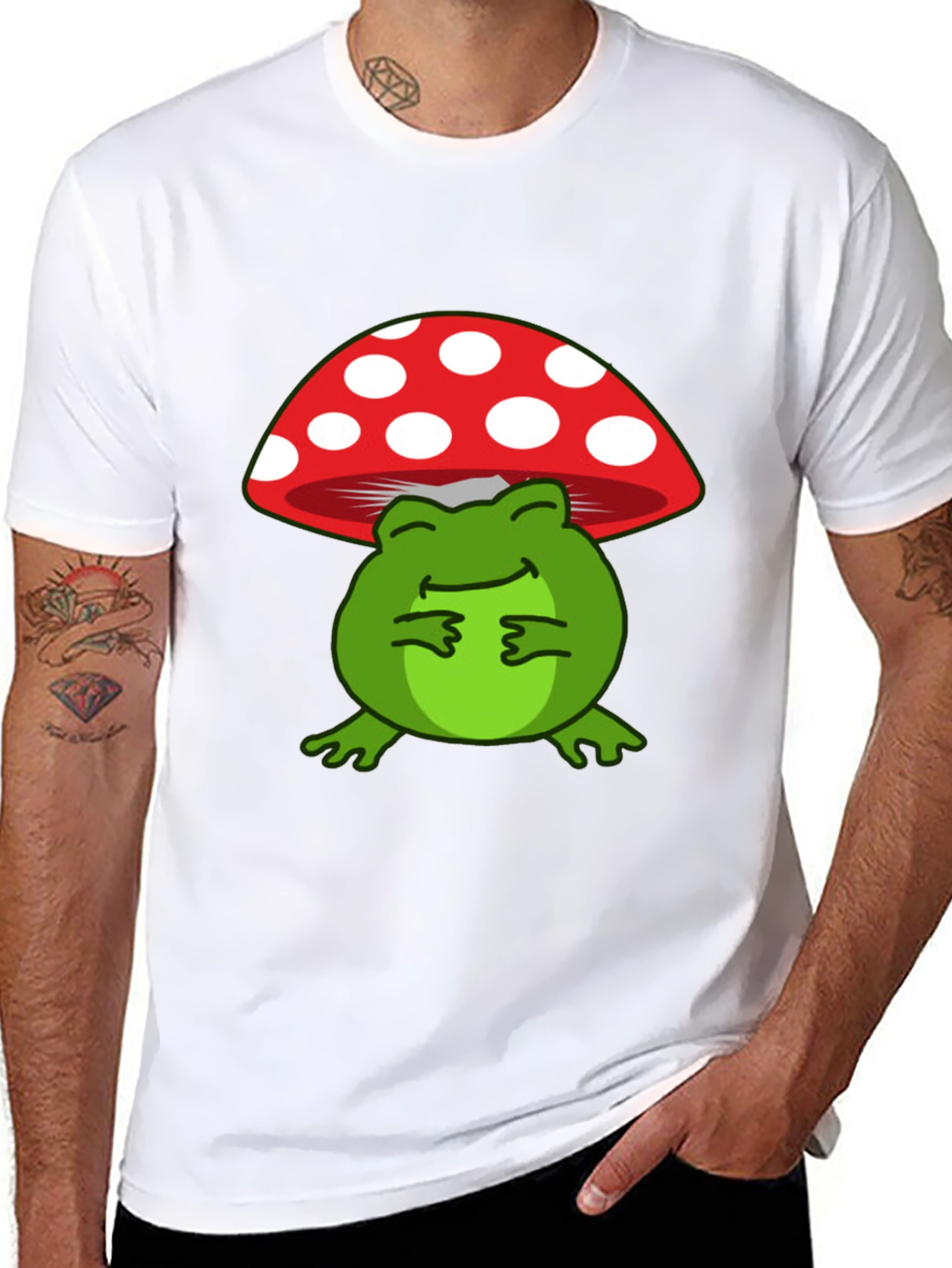 Frog Mushroom T-Shirt: Cute and Comfortable Tee