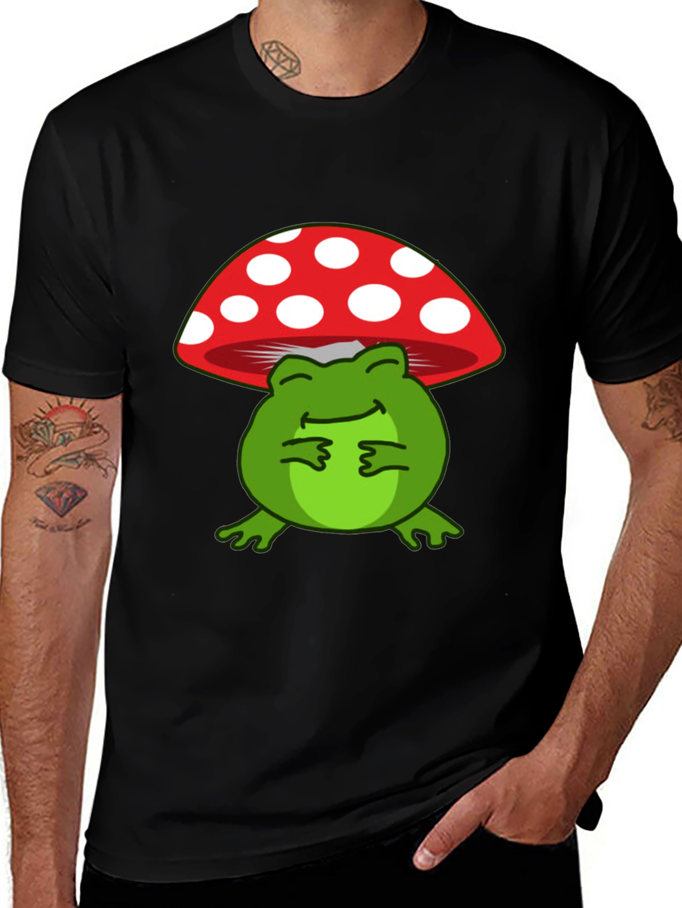 Frog Mushroom T-Shirt: Cute and Comfortable Tee