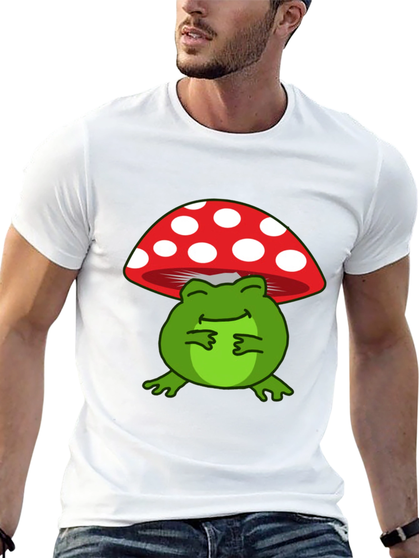 Frog Mushroom T-Shirt: Cute and Comfortable Tee