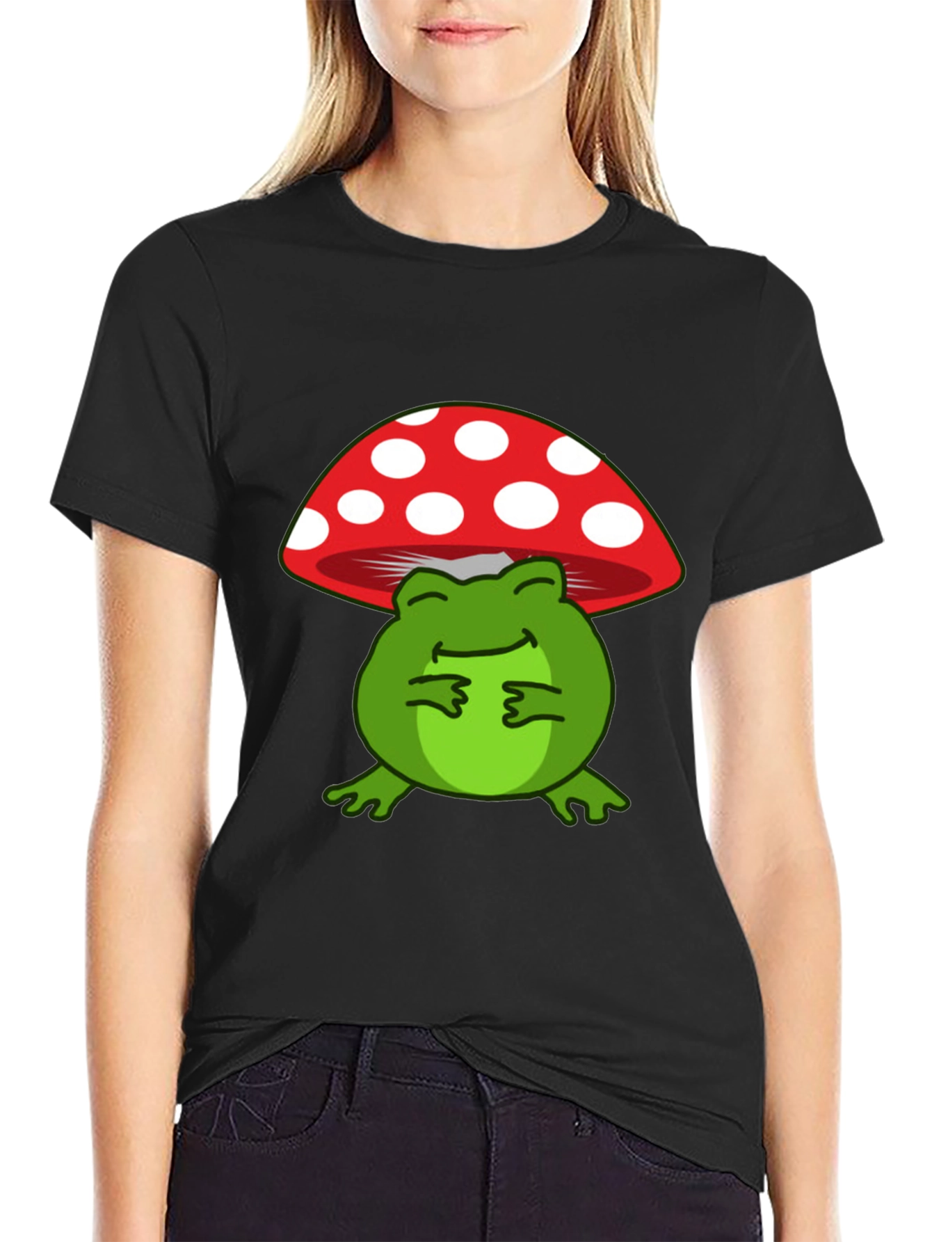 Frog Mushroom T-Shirt: Cute and Comfortable Tee