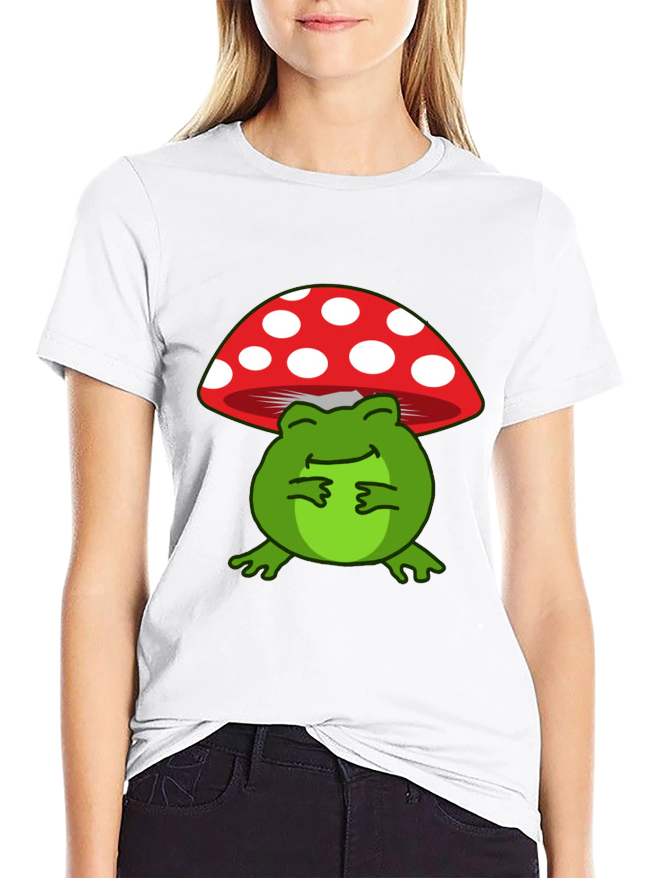Frog Mushroom T-Shirt: Cute and Comfortable Tee