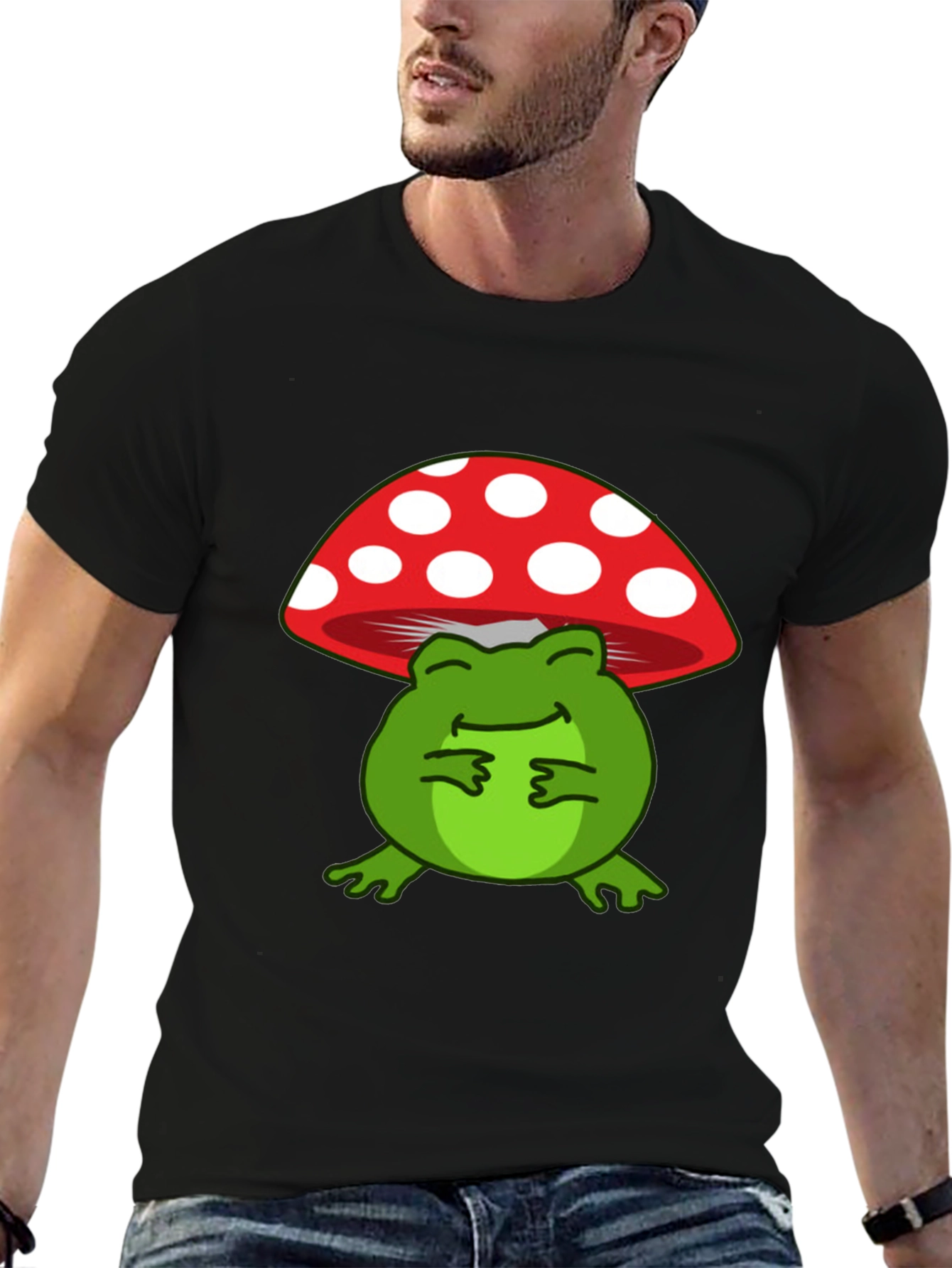 Frog Mushroom T-Shirt: Cute and Comfortable Tee