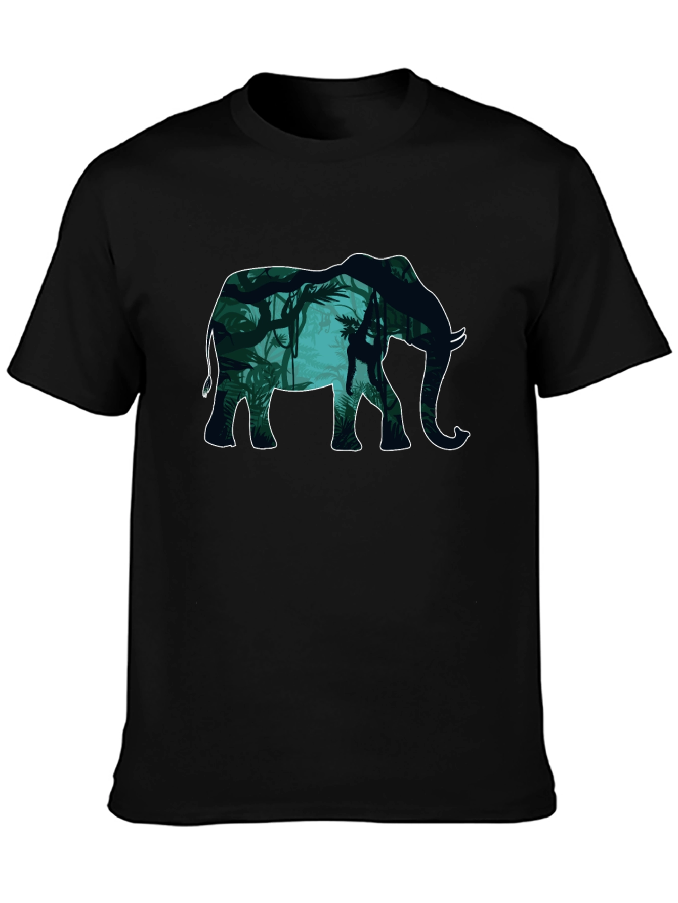 Elephant Jungle Graphic T-Shirt